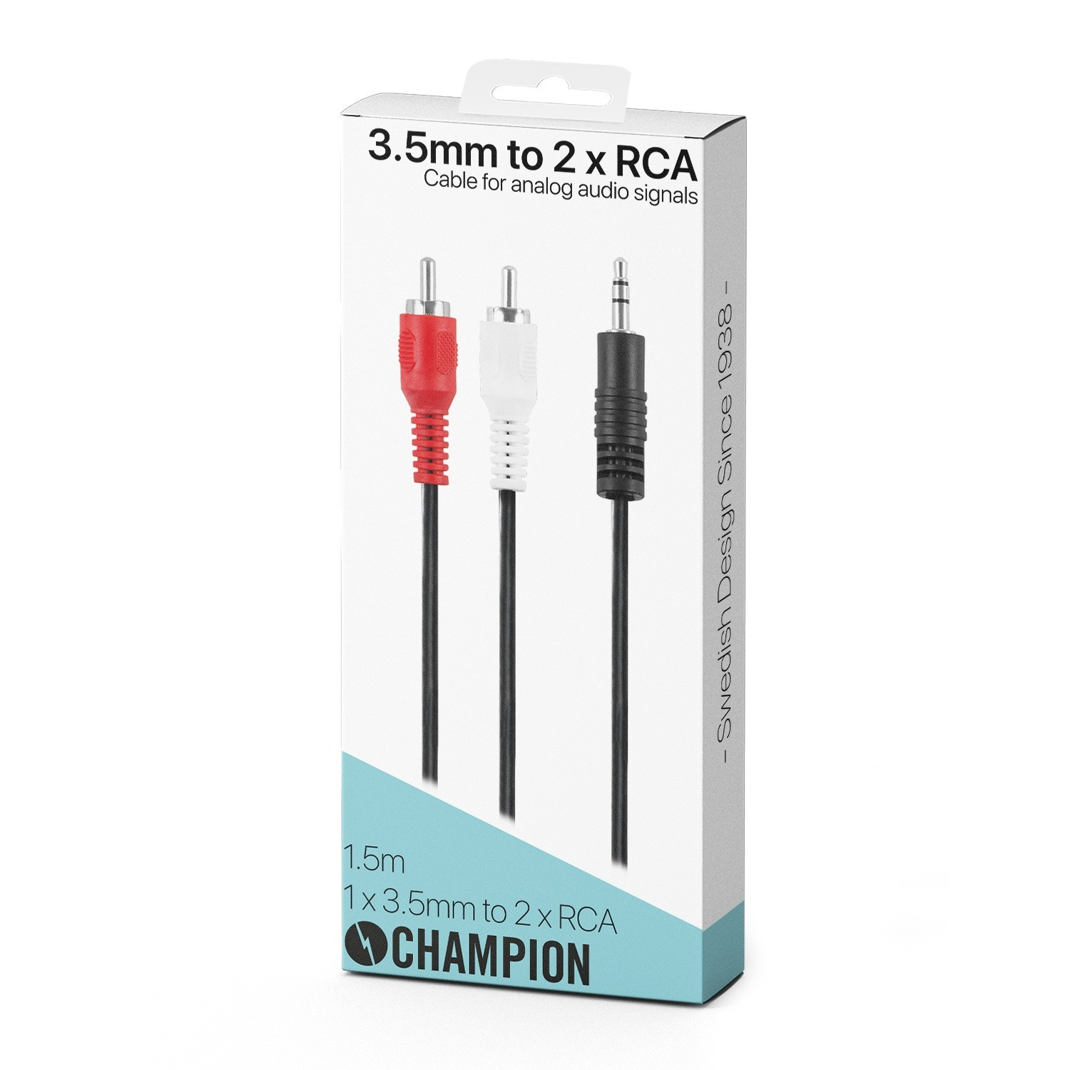 3,5mm - 2 RCA Macho-Macho 1,5m