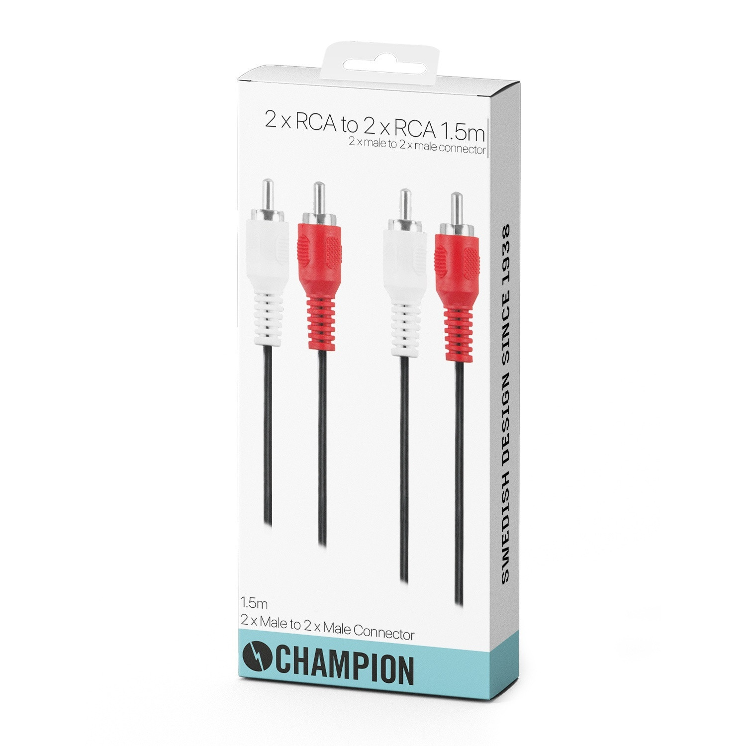2 RCA - 2 RCA Macho-Macho 1,5m