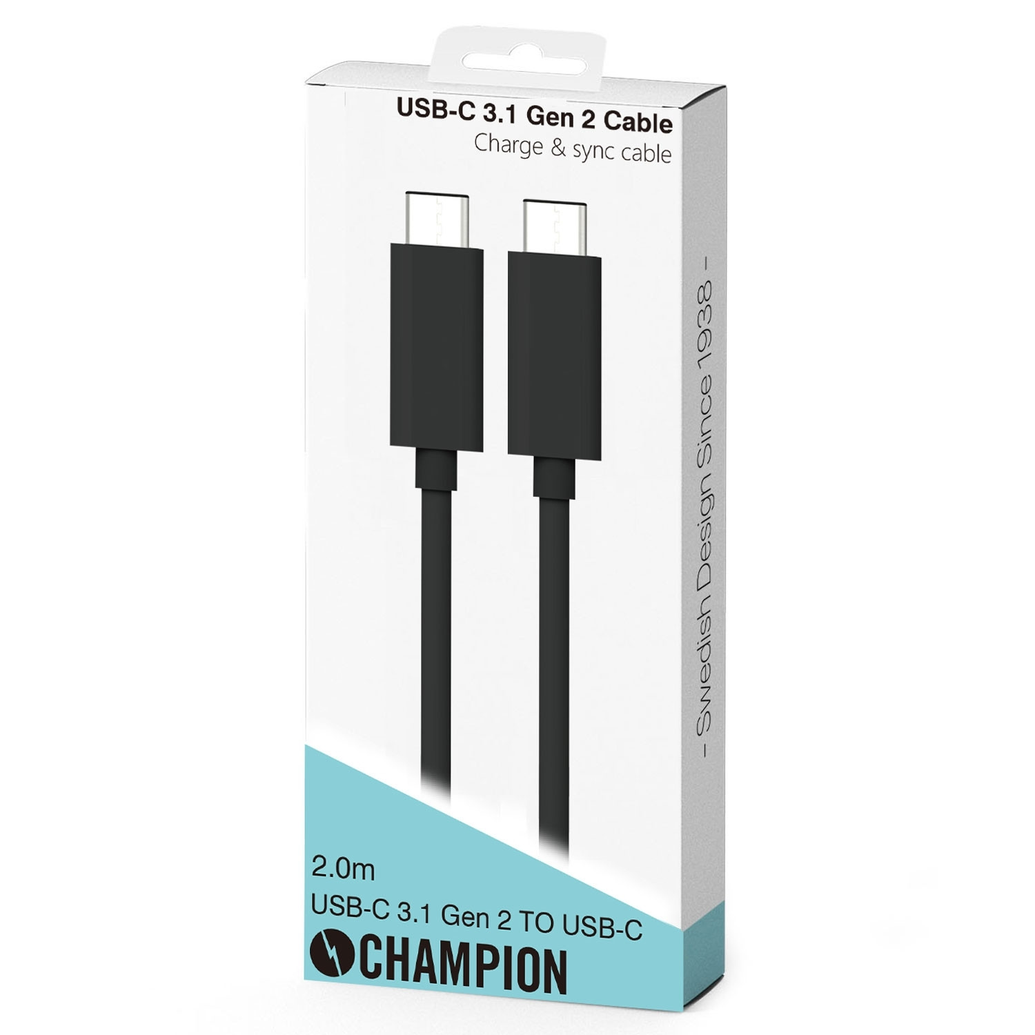 Câble USB-C 2m 100W Noir