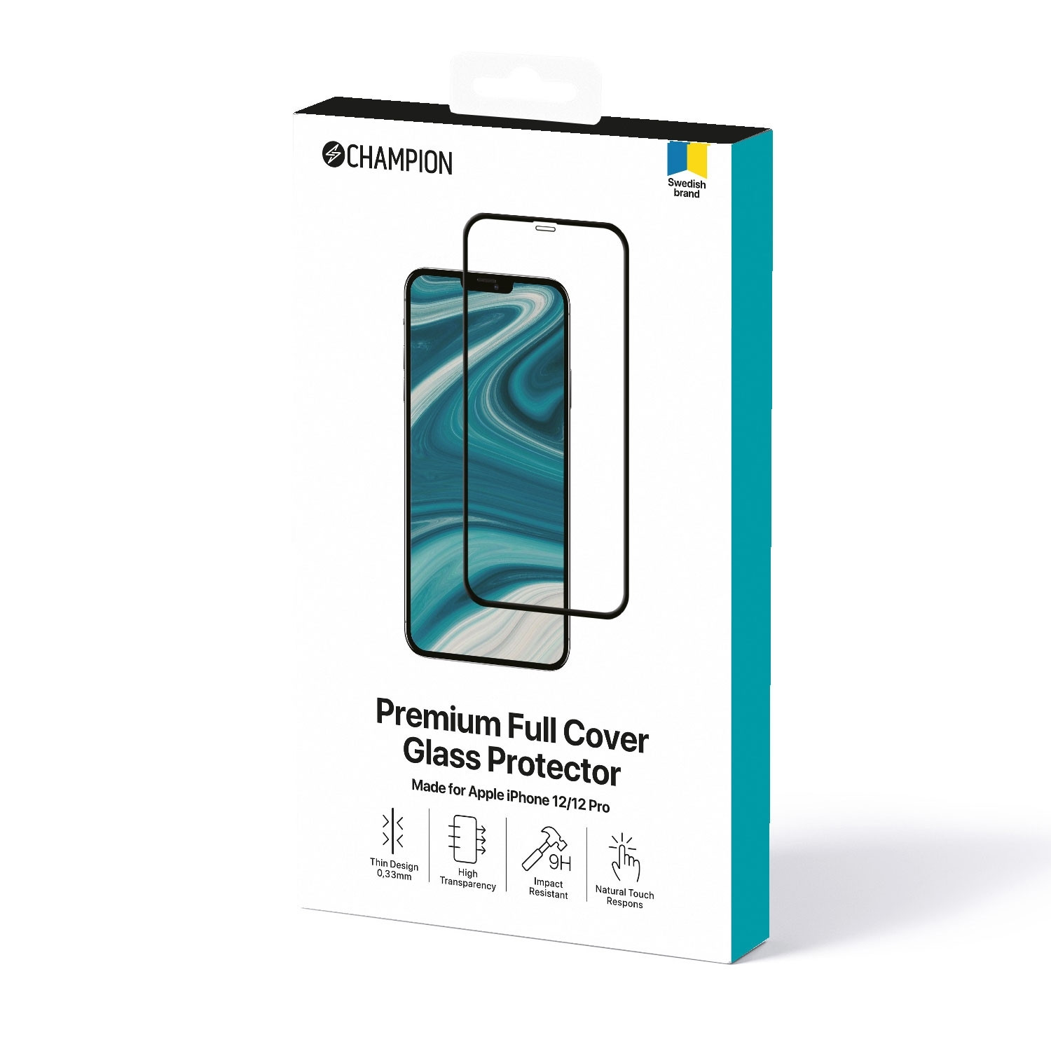 Screenprotector iPhone 12/iPhone 12 Pro Zwart