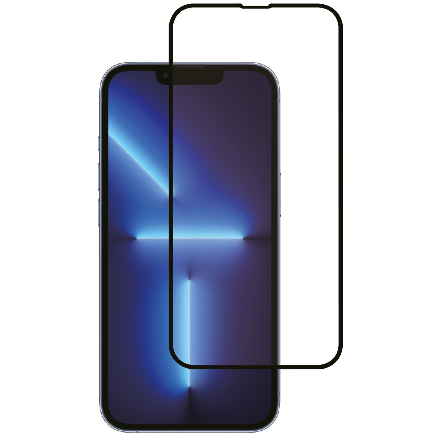 Screenprotector iPhone 13 Pro Max Zwart