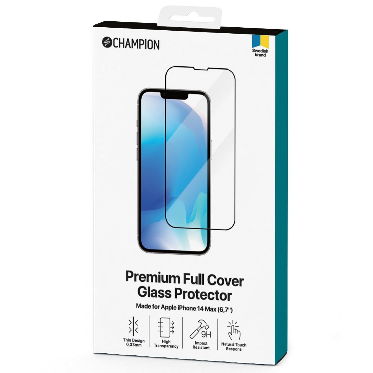 Screenprotector iPhone 13 Pro Max/14 Plus Zwart
