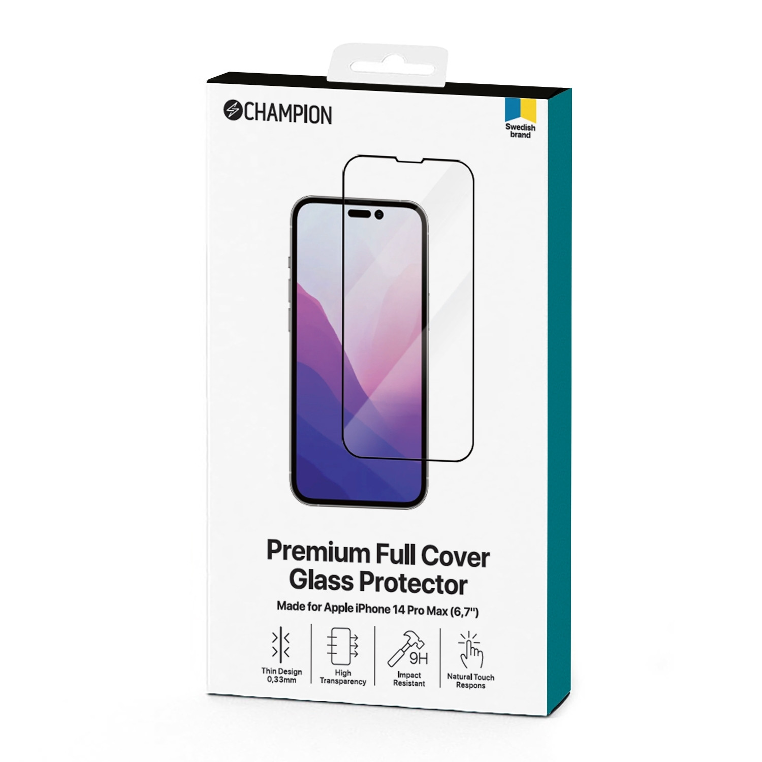 Protector de pantalla iPhone 14 Pro Max Negro