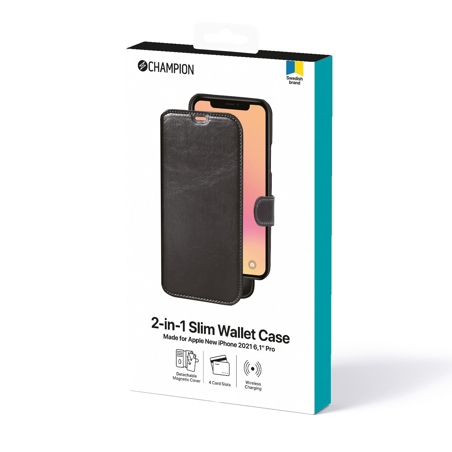2-in-1 Slanke portemonnee iPhone 13 Pro