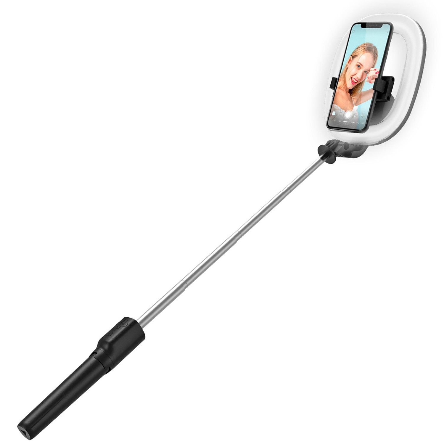 CLICKRINGBT Ringlicht mit Stativ/Selfie-Stick