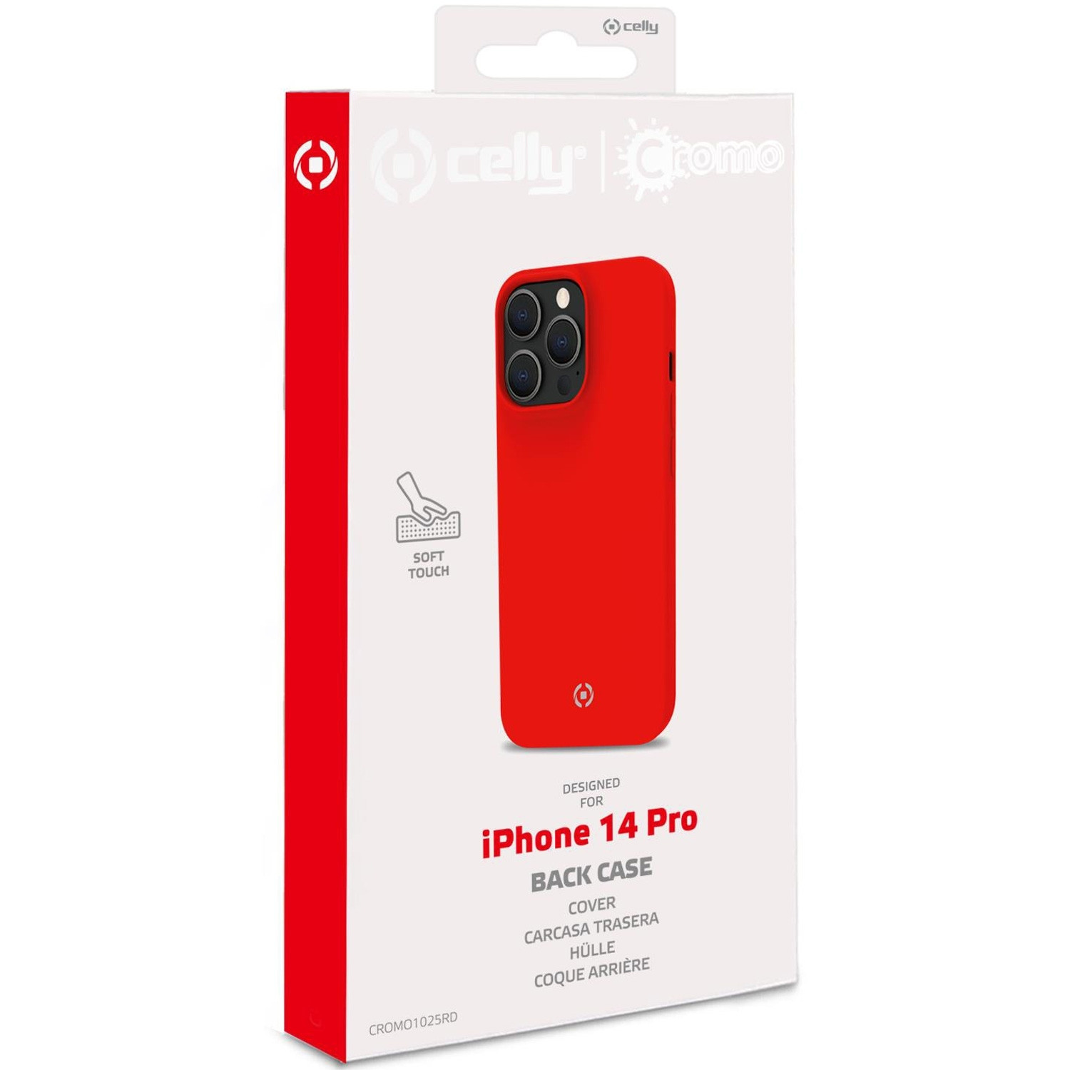 Cromo Soft rubber case iPhone 14 Pro Red