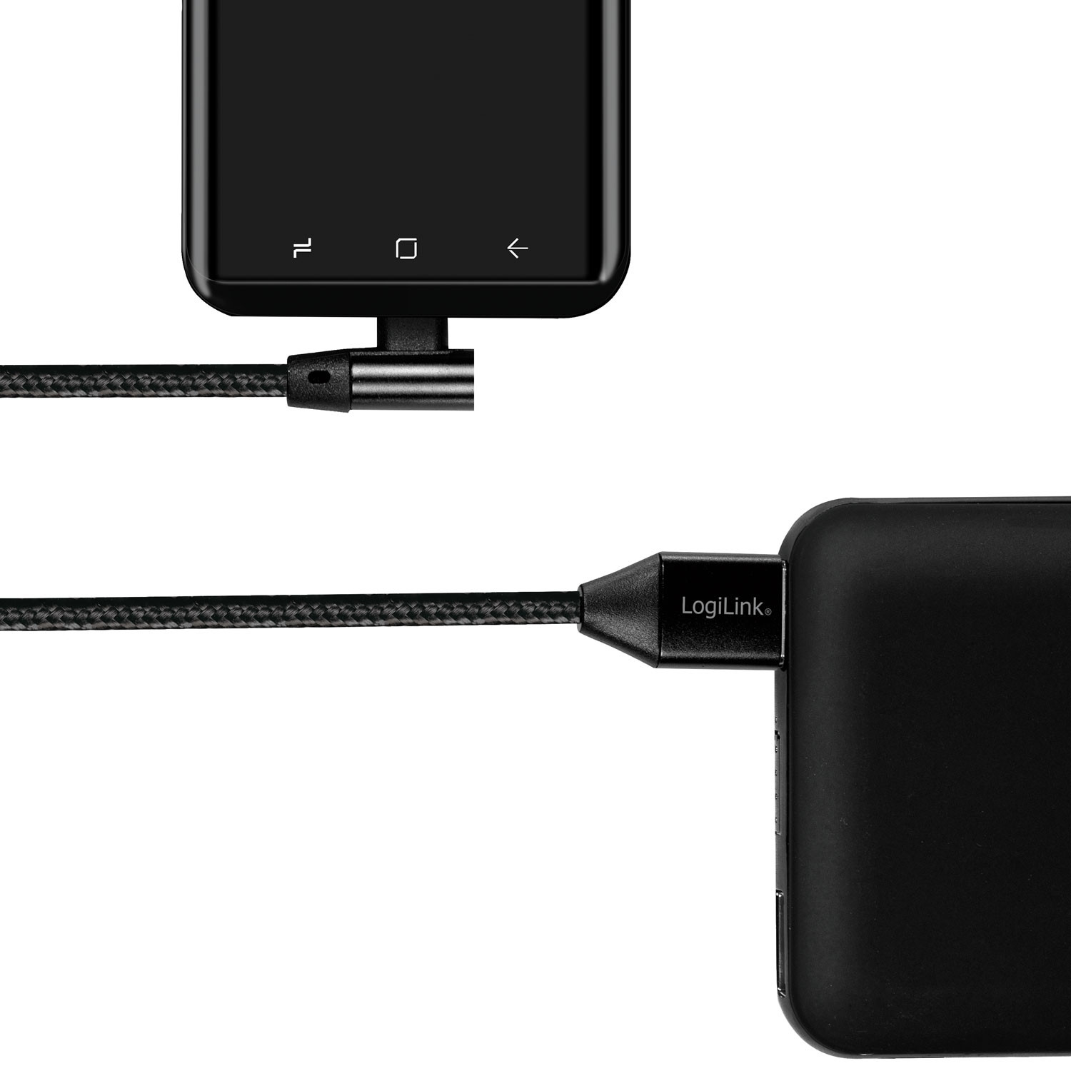 Cabo USB-C angular USB 2.0 Máx. 15W 0,3m