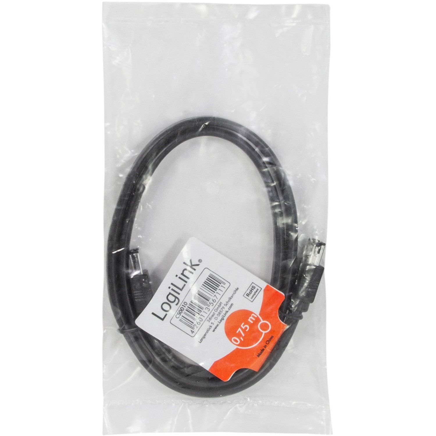 Kábel eSATA samec/samec 6 Gbps 0,75 m