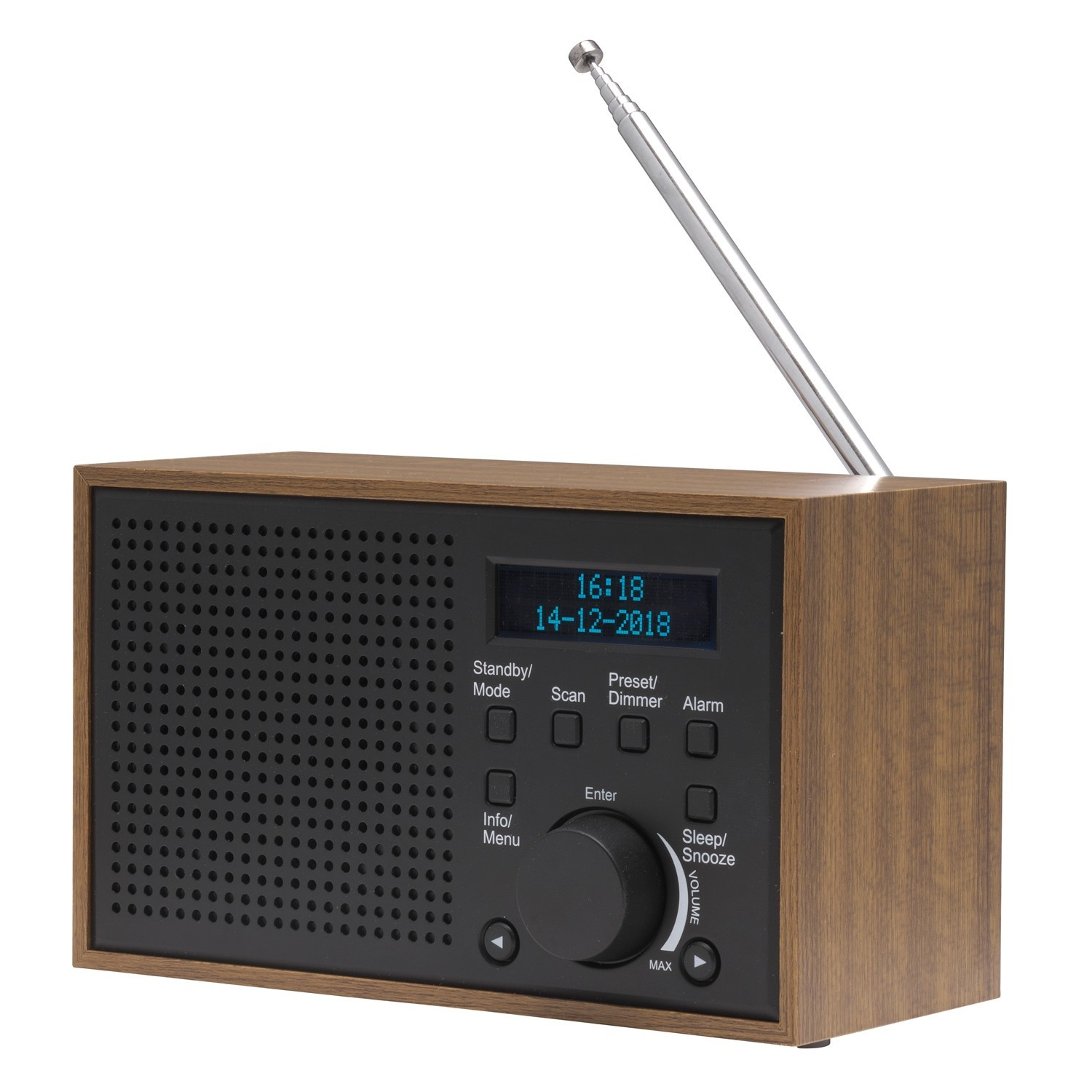 Radio FM/DAB+ Bois/Graphite