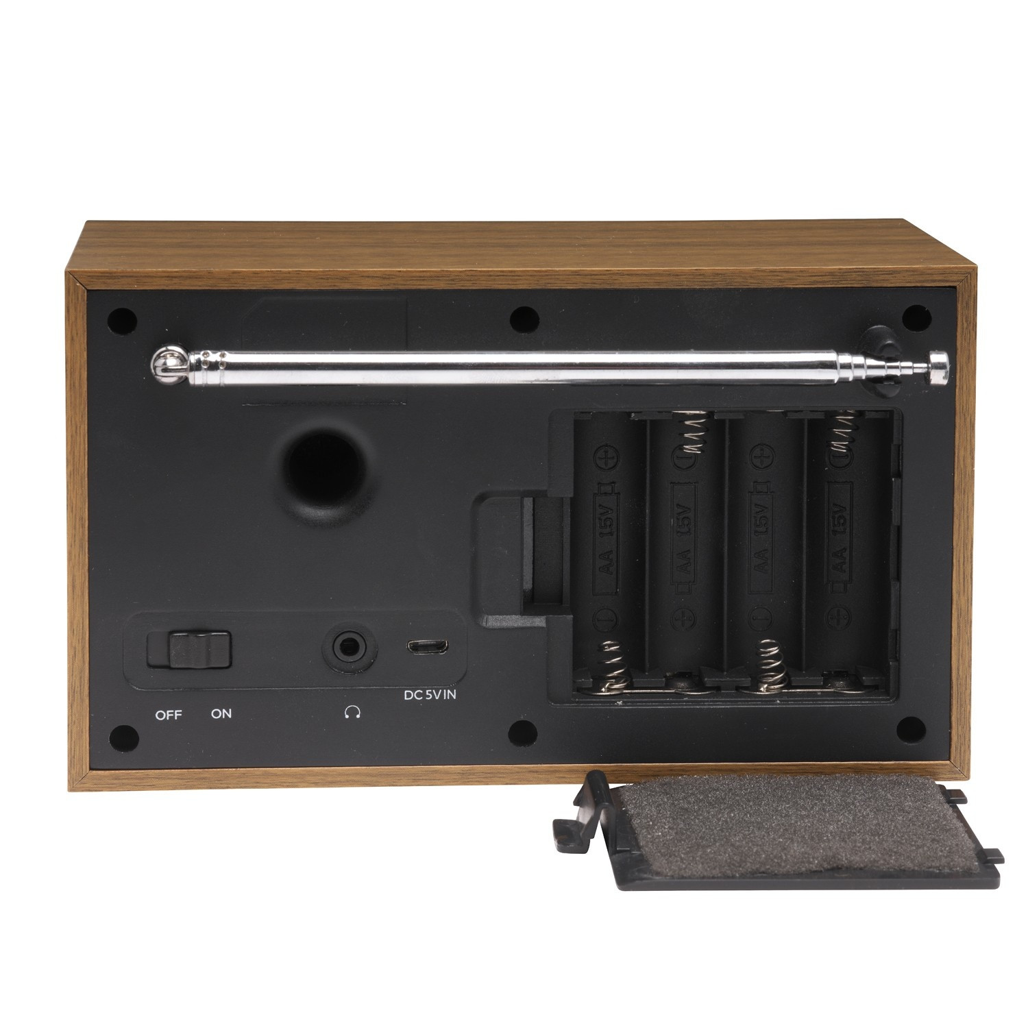 UKW/DAB+-Radio Holz/Graphit