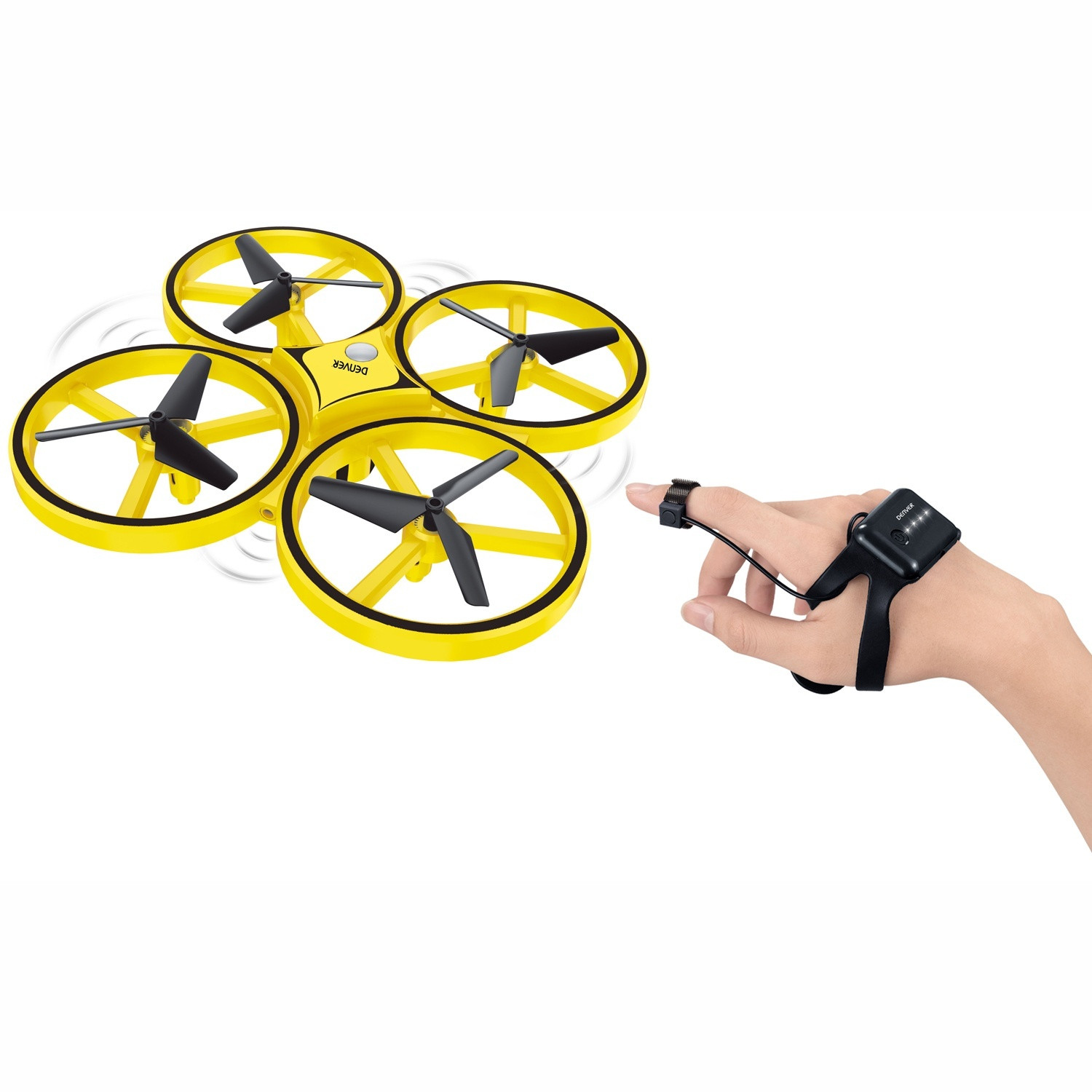 Drone con stabilizzatore e comando manuale