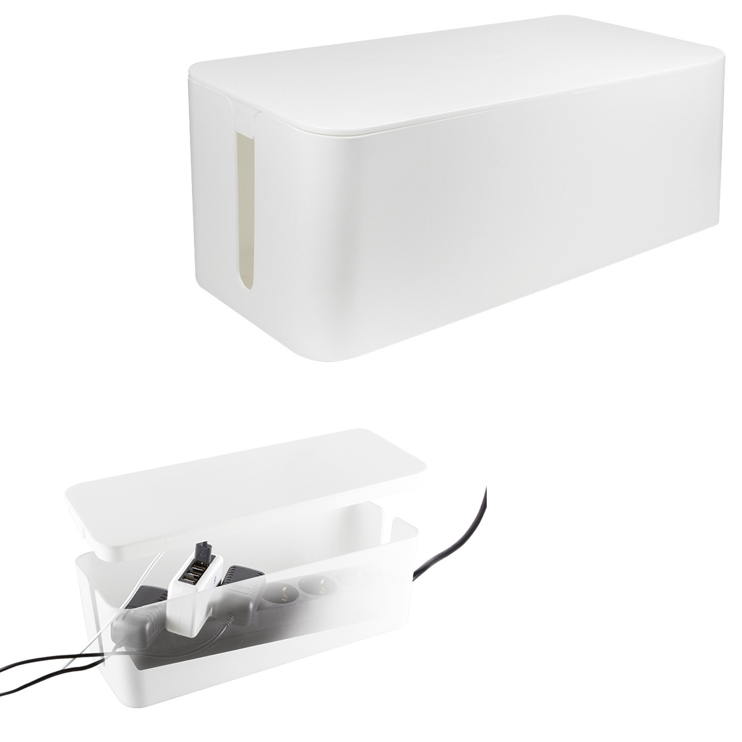Boîte à câbles - Cache-câble L Blanc