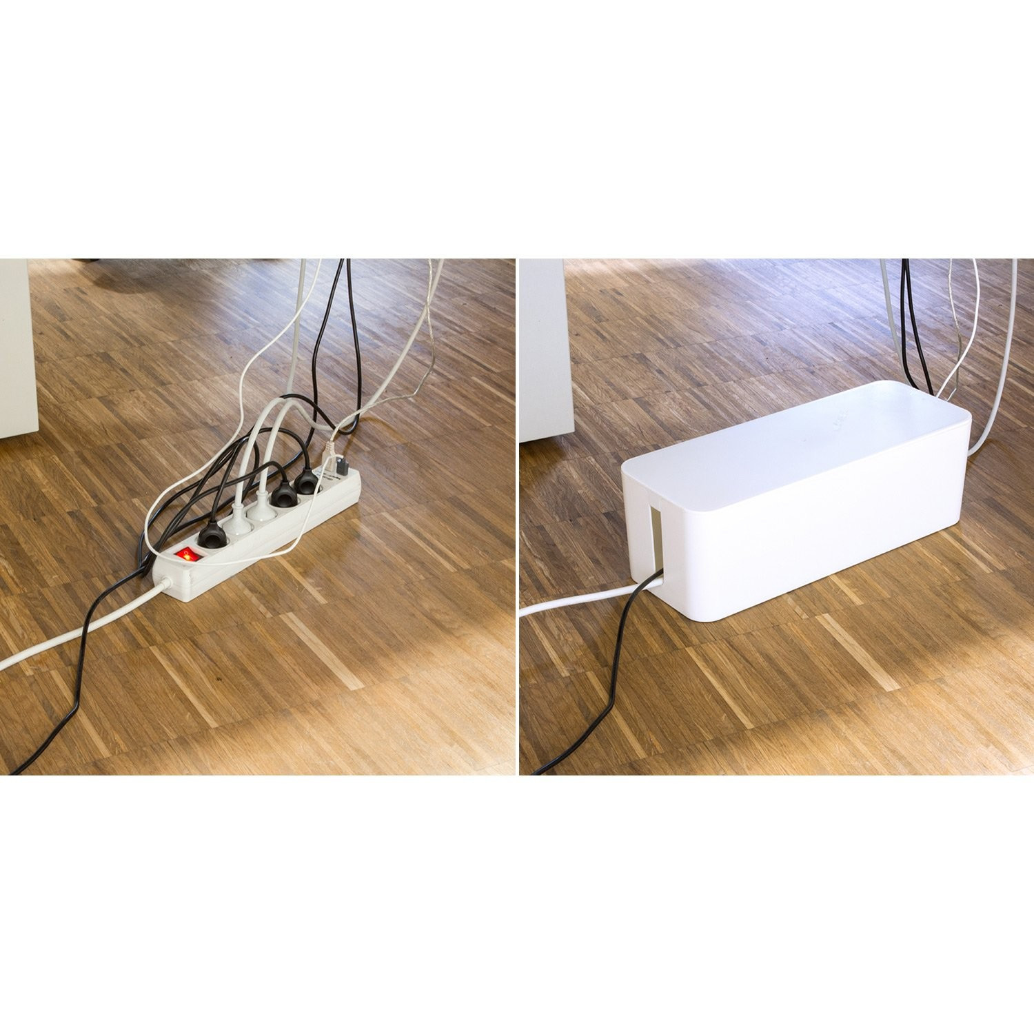 Boîte à câbles - Cache-câble L Blanc