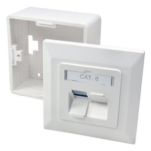 Tomada de rede 2xRJ45 CAT6