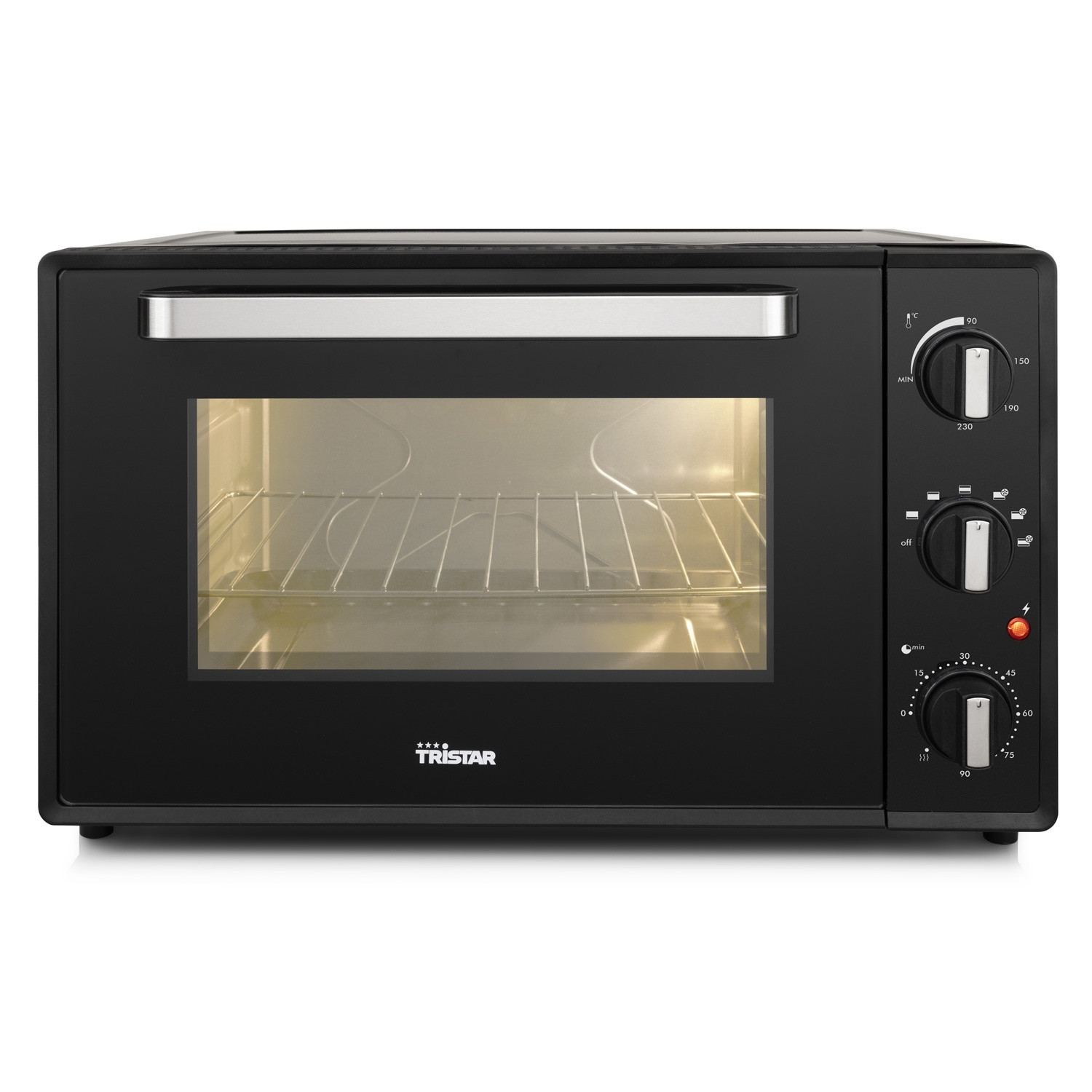 Heteluchtoven 48l Zwart Timer