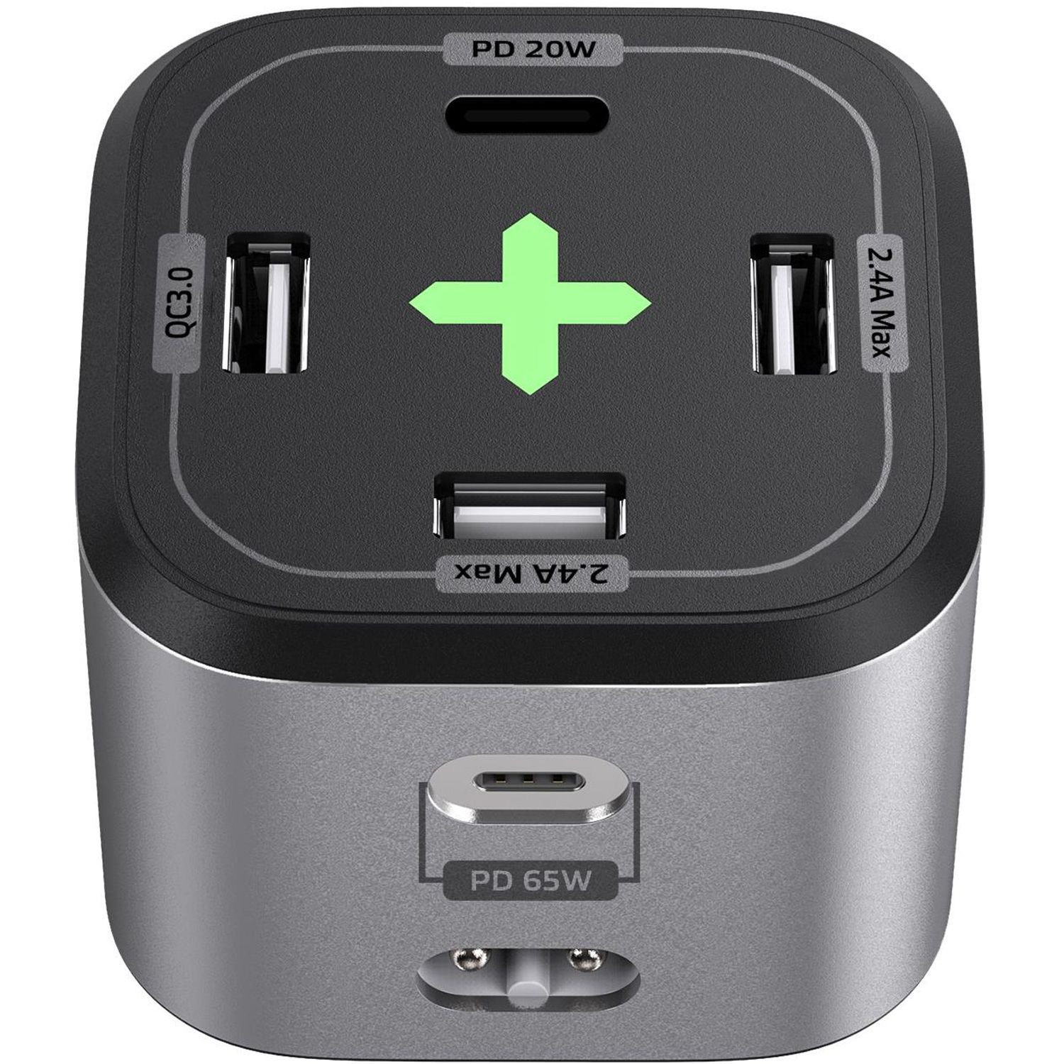 Zasilacz 65W 3xUSB-A 2xUSB-C PD