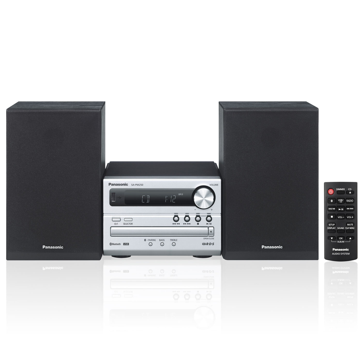 Micro-stéréo 20W BT, CD, USB