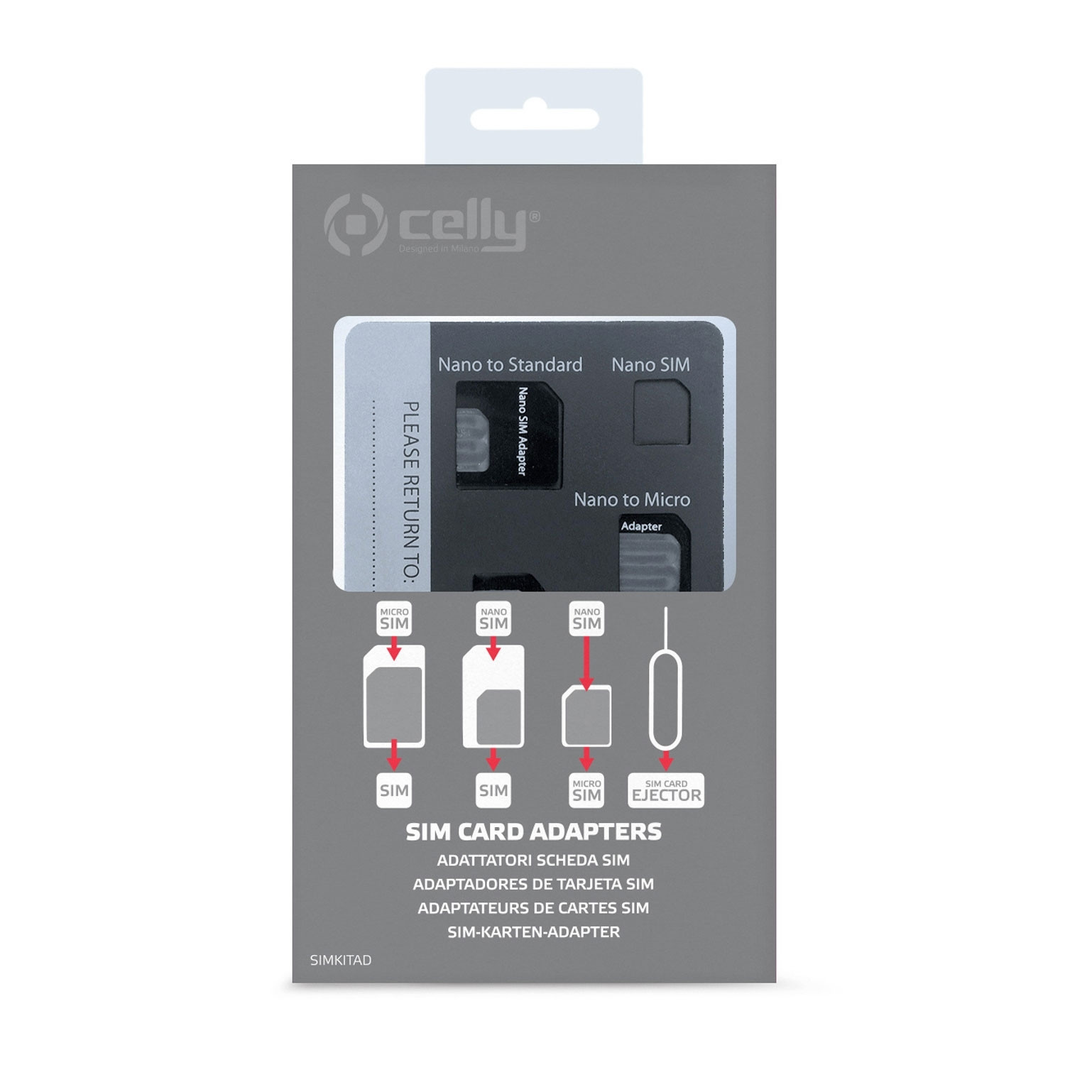 SIM-Kit SIM-Kartenadapter 3er-Pack