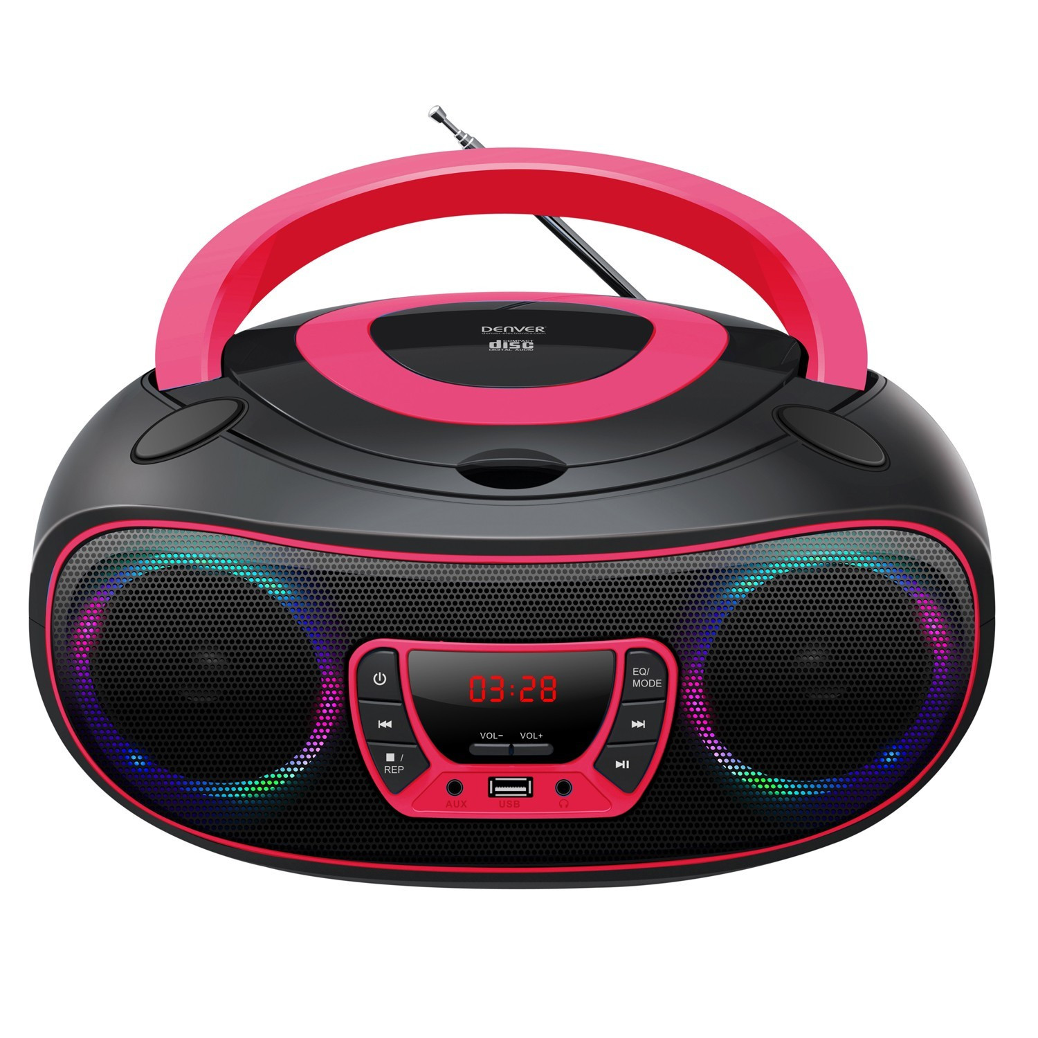Boombox de CD com FM/USB/BT