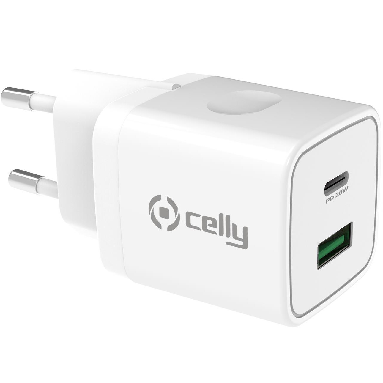 Cargador USB USB-C PD + USB-A 20W