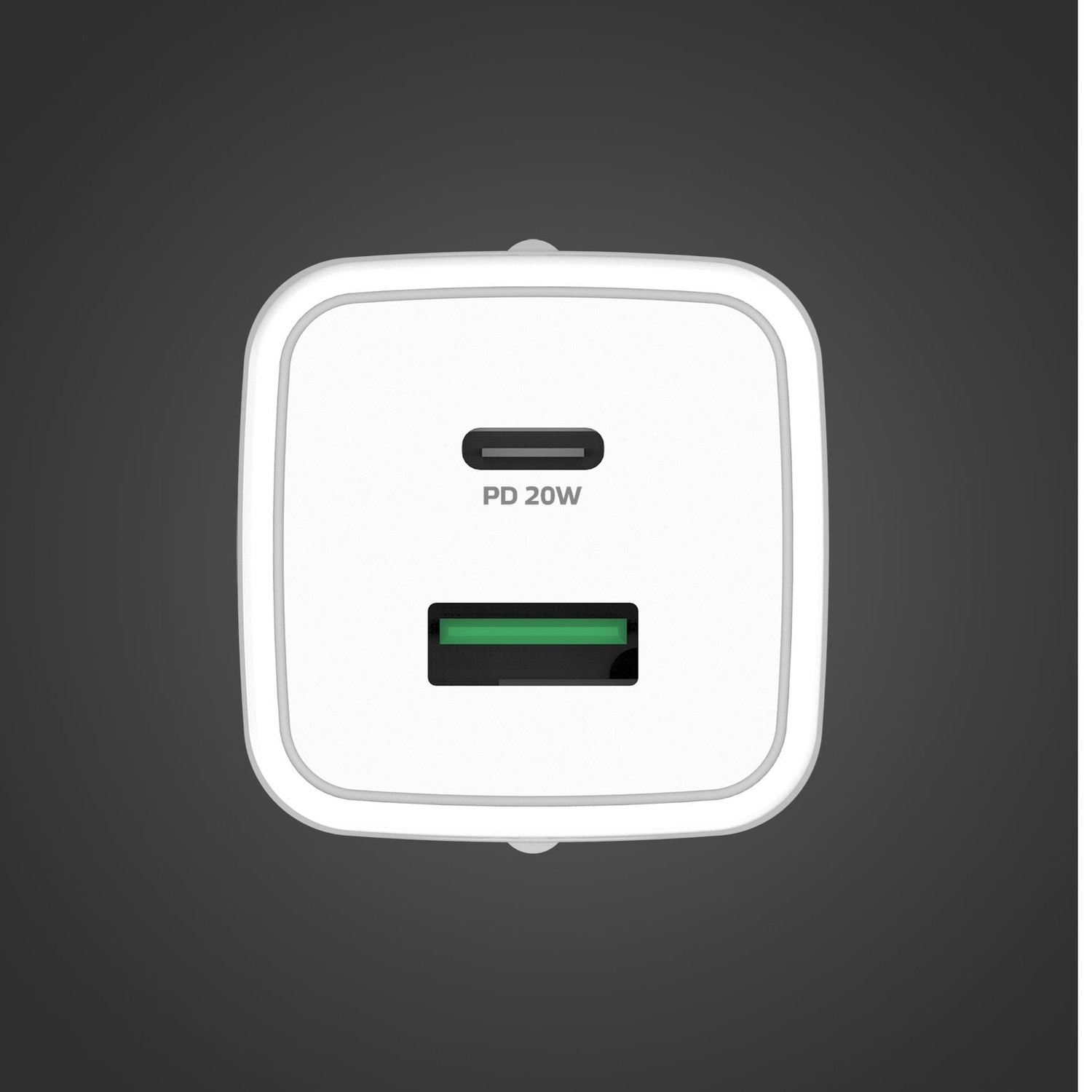 USB-lader USB-C PD + USB-A 20W