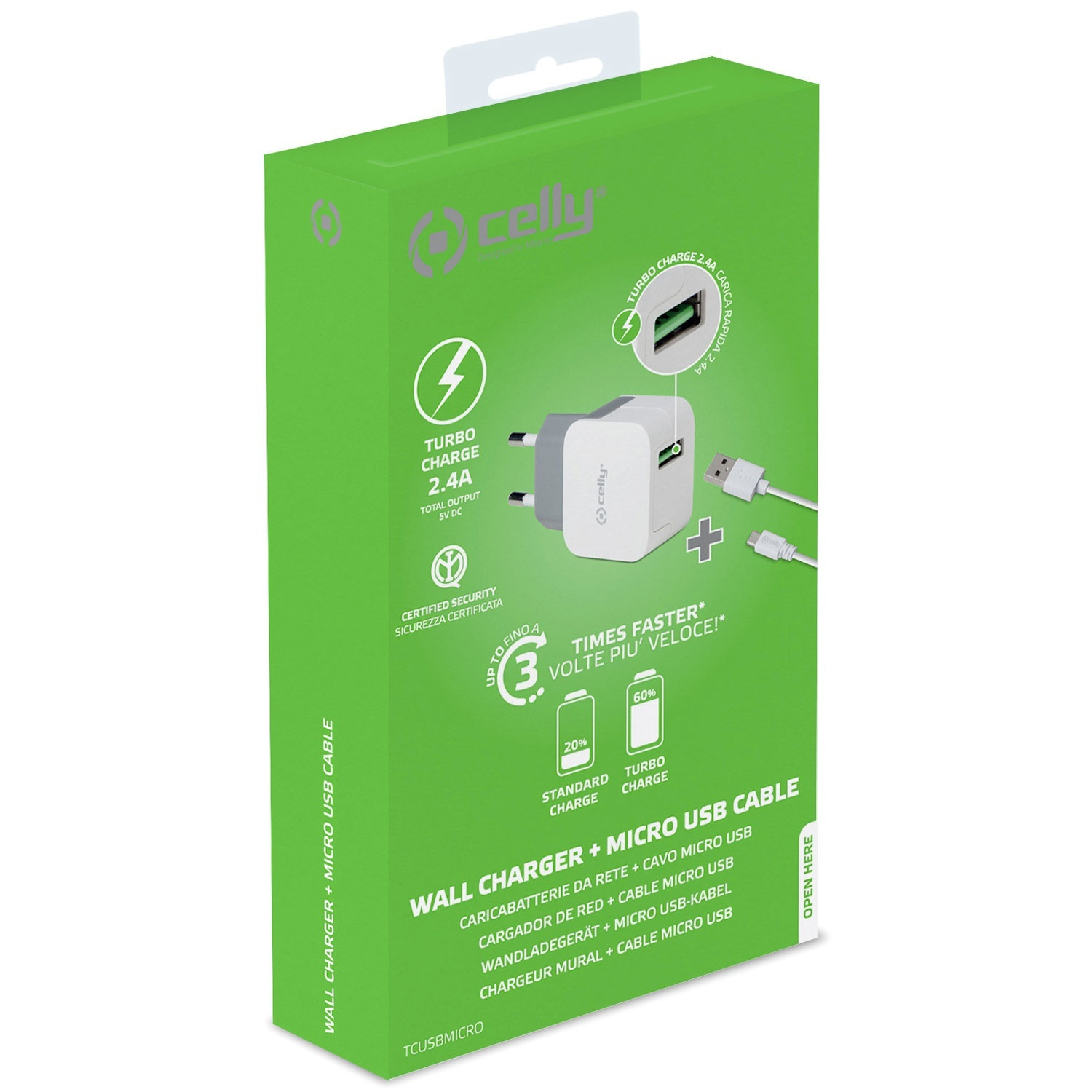 USB-Ladegerät MicroUSB 2,4A
