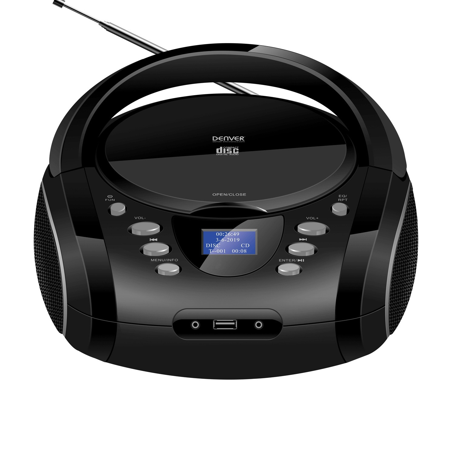 Caixa de som com CD/FM/DAB+/USB/AUX