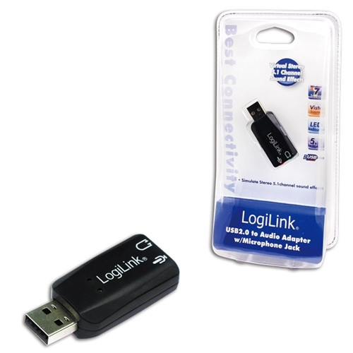 Placa de som USB Som virtual 5.1