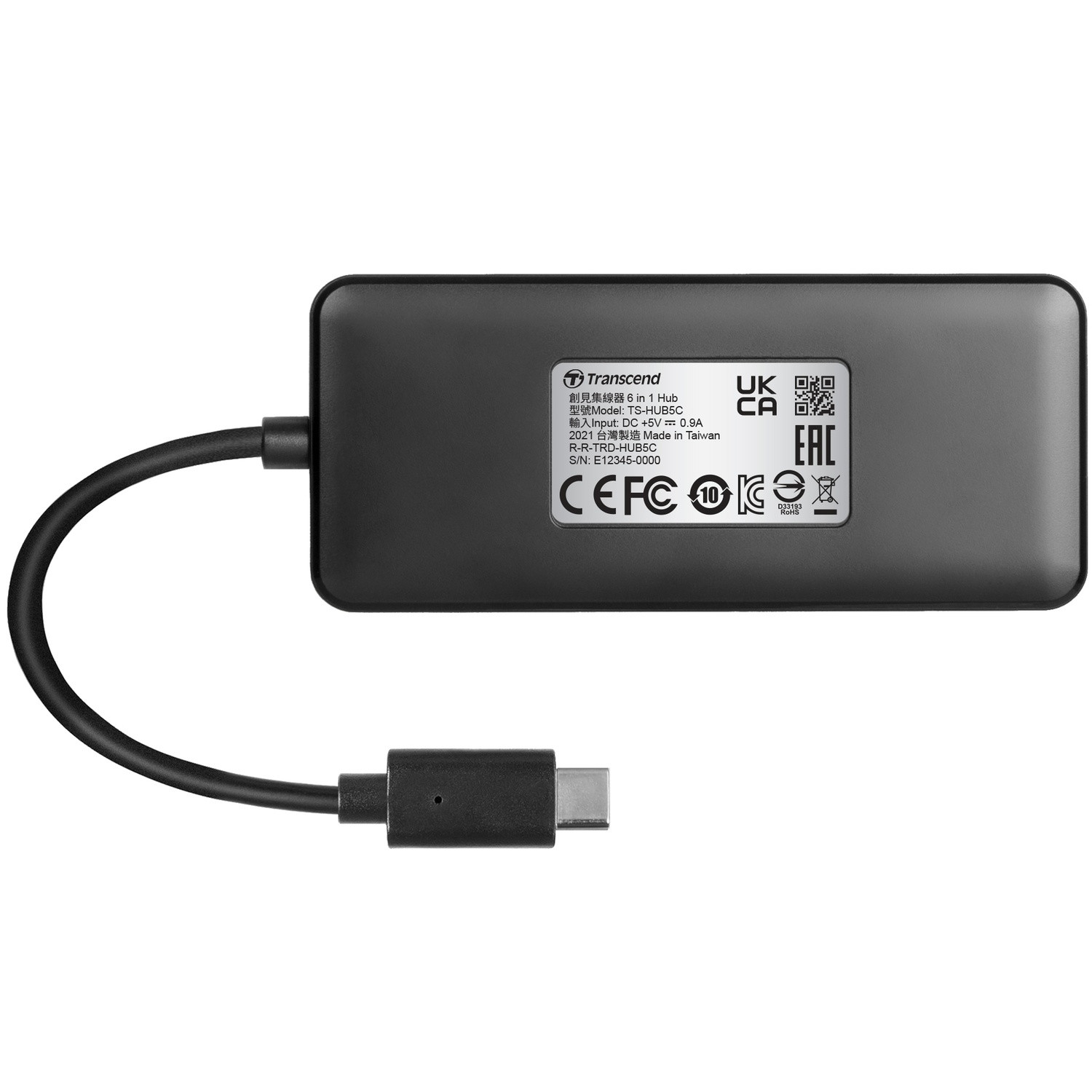 Concentrador USB-C 6 en 1