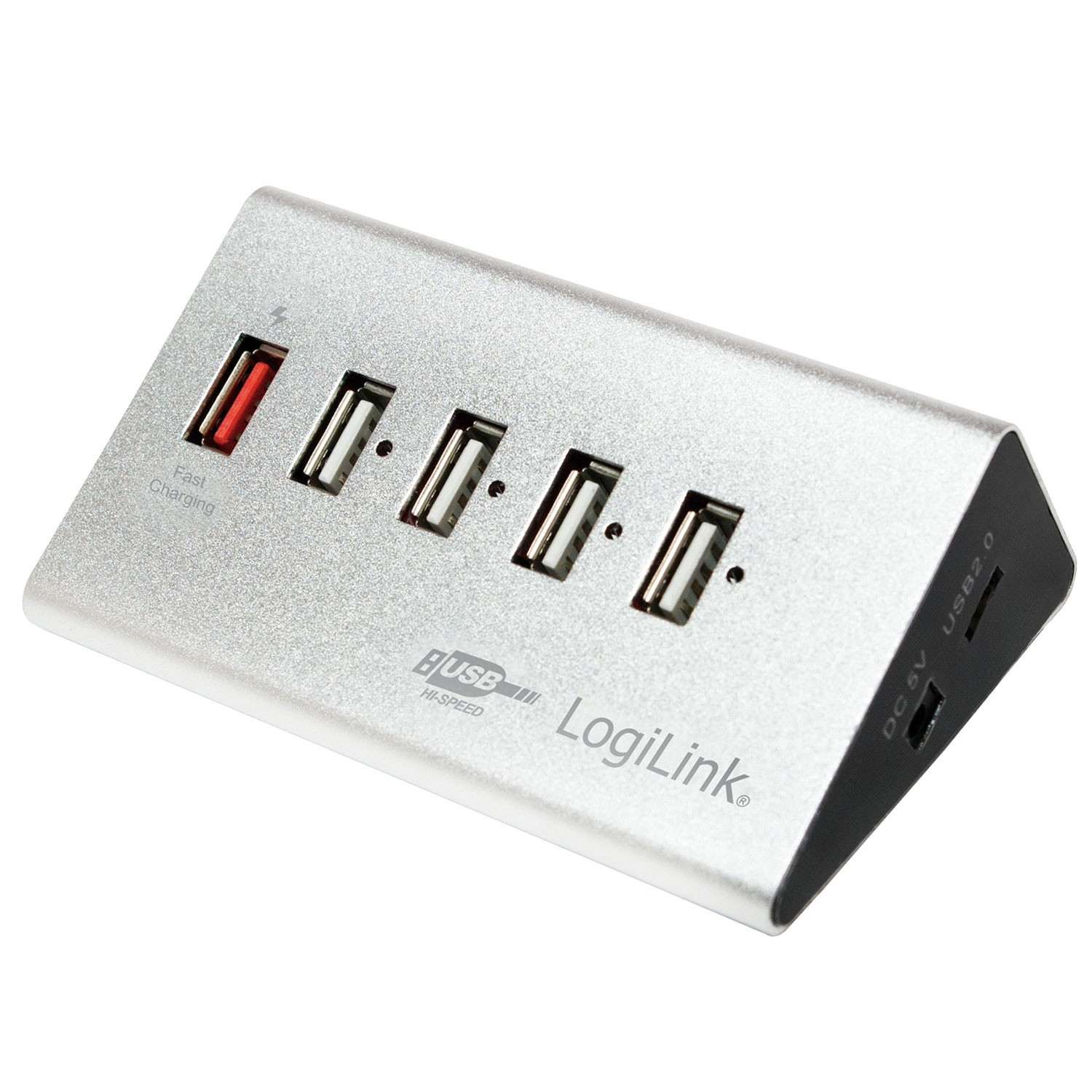 Hub USB 2.0 4+1 charge rapide