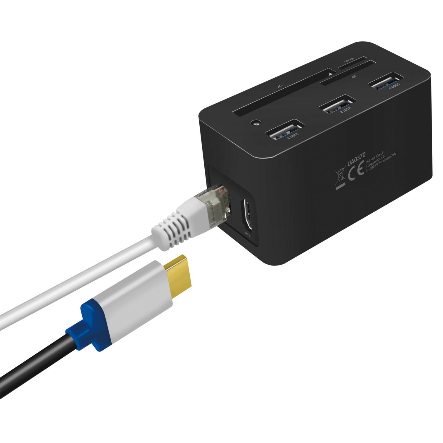 PC/Mac-minidock HDMI, USB-C, USB