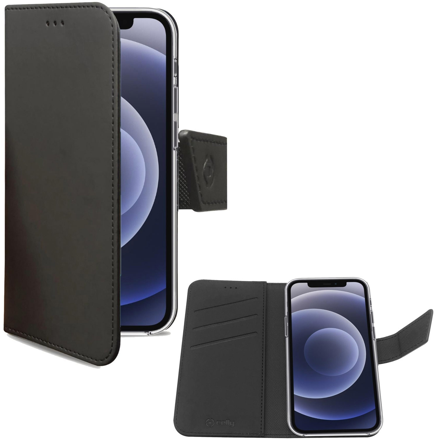 Wallet Case iPhone 13 Schwarz