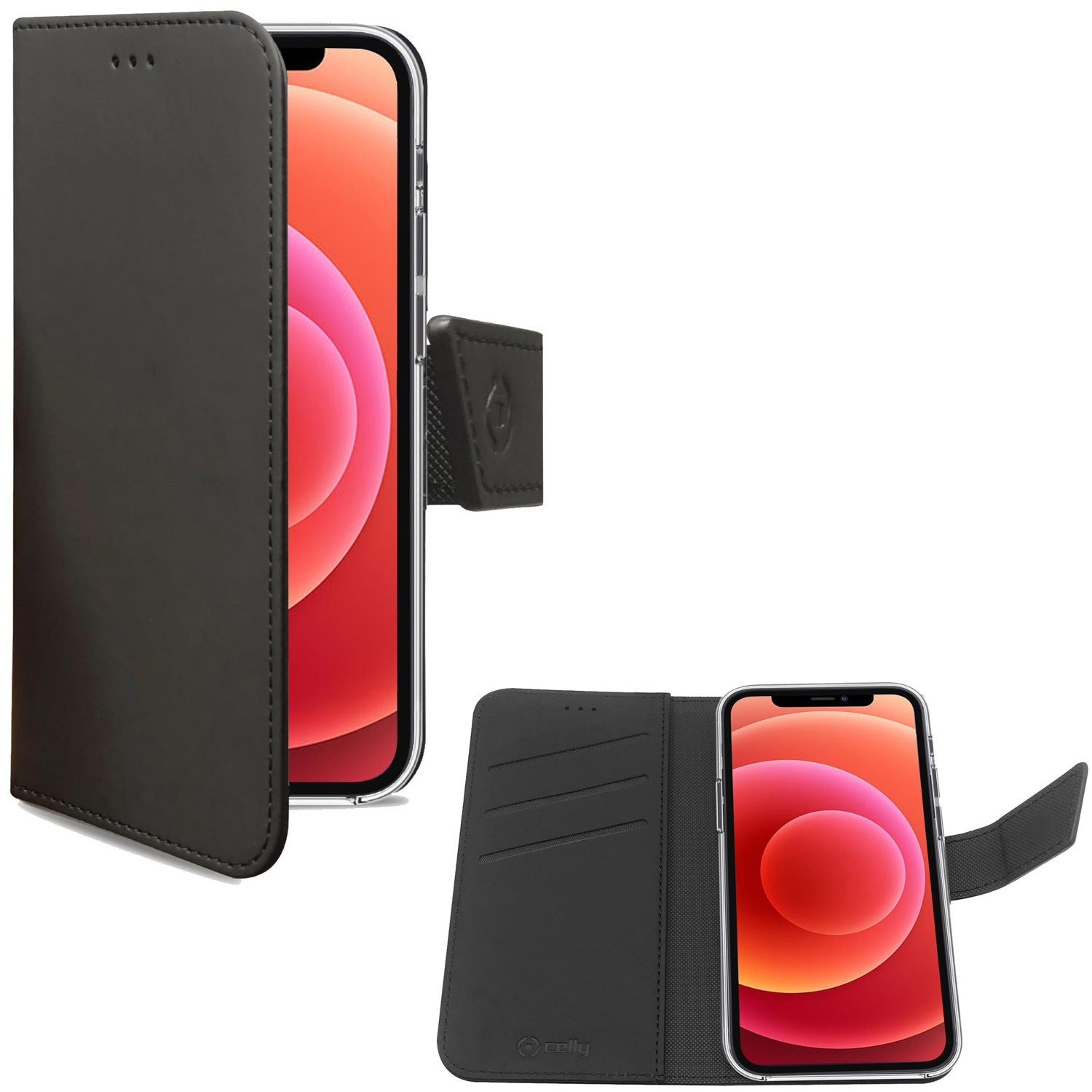 Wallet Case iPhone 12 / 12 Pro Schwarz