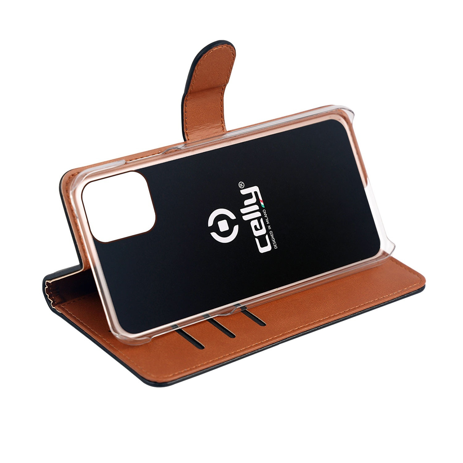 Wallet Case iPhone 12 Mini Schwarz