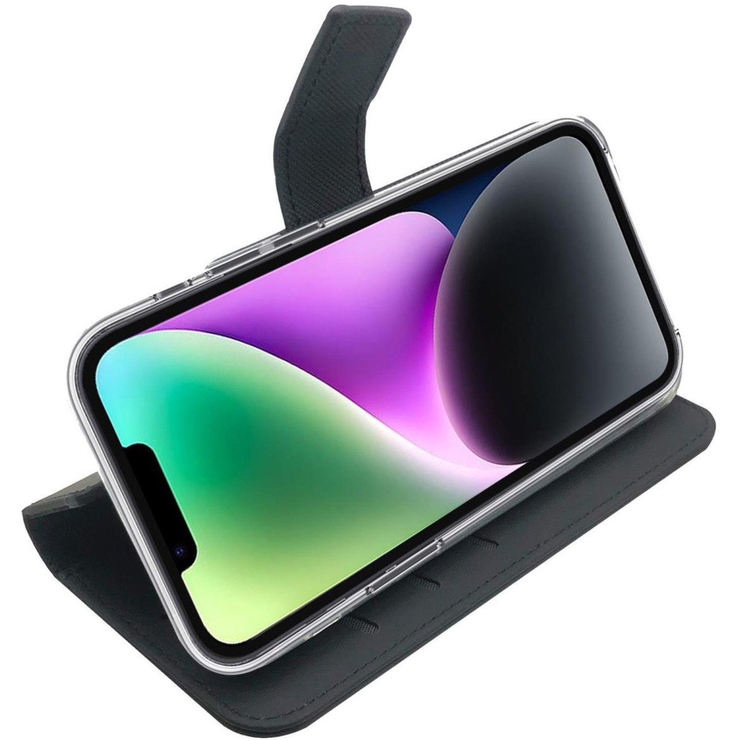 Wallet Case iPhone 14 Schwarz