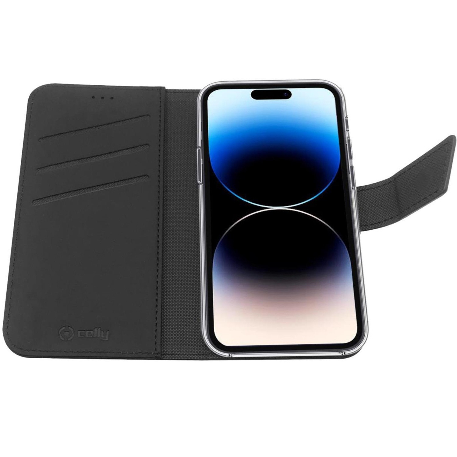 Wallet Case iPhone 14 Pro Schwarz