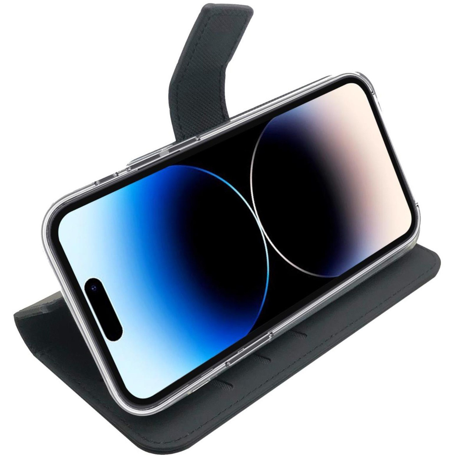 Wallet Case iPhone 14 Pro Schwarz