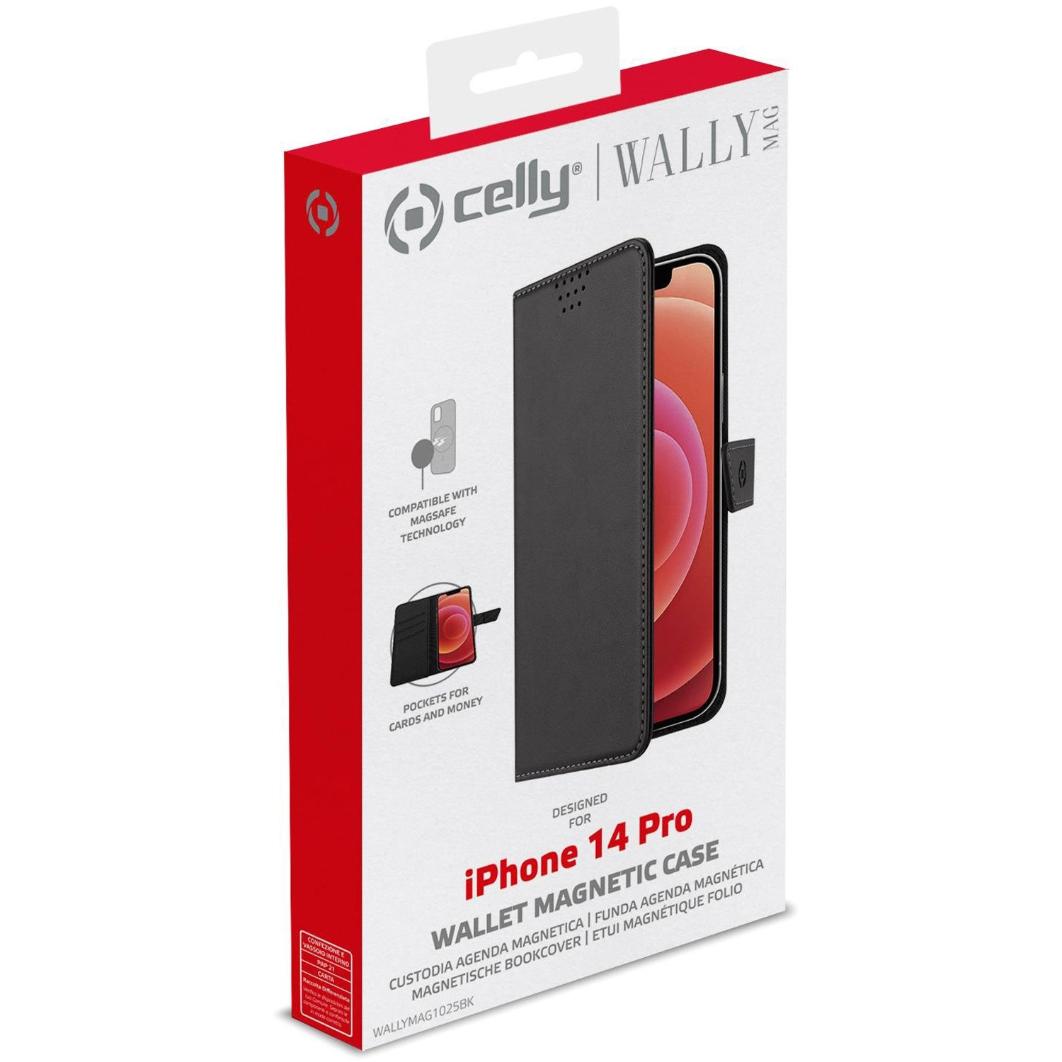 MagSafe Wallet Case iPhone 14 Pro Schwarz