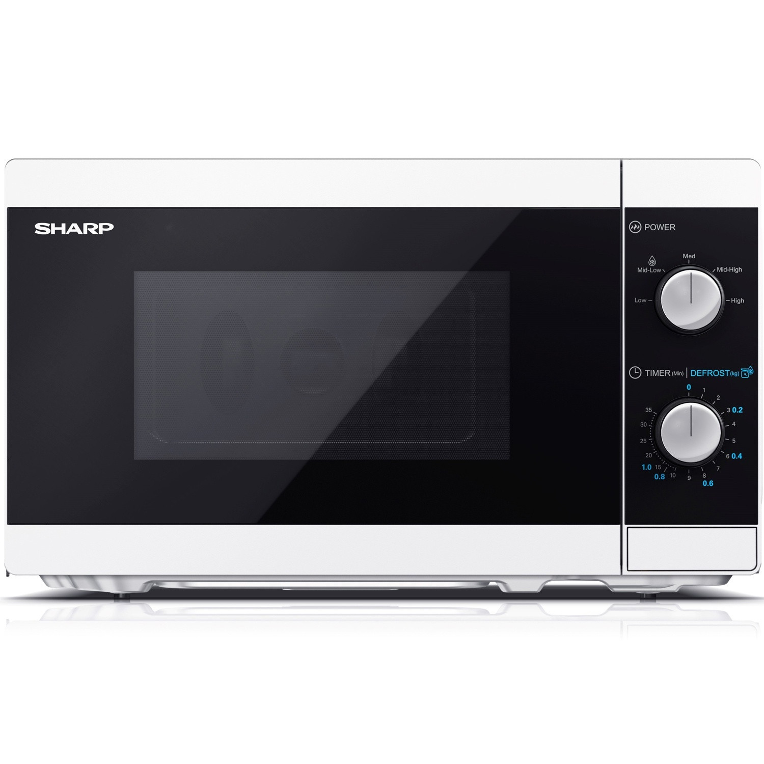 Microwave oven 20l Mechanical panel 800W White