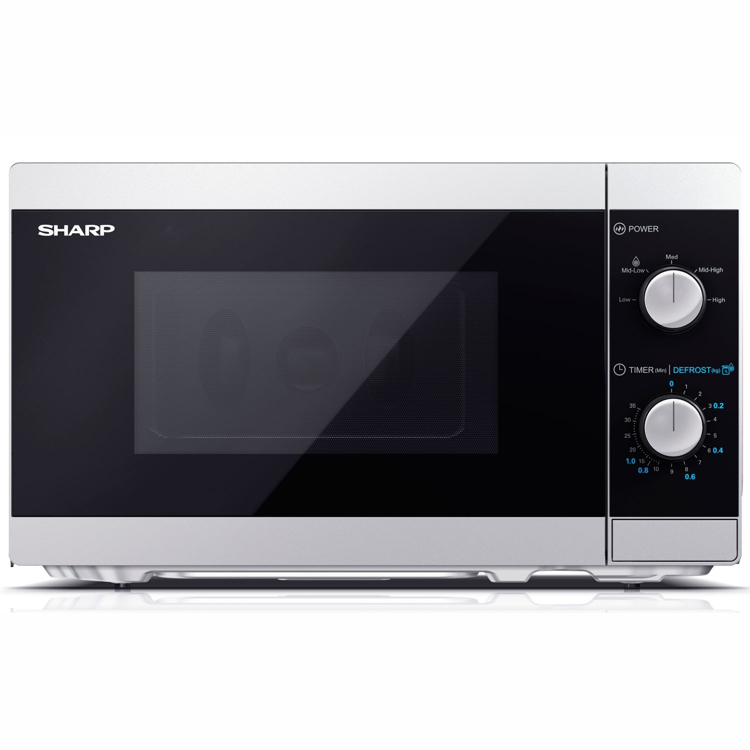 Microwave oven 20l Mechanical panel 800W Silver