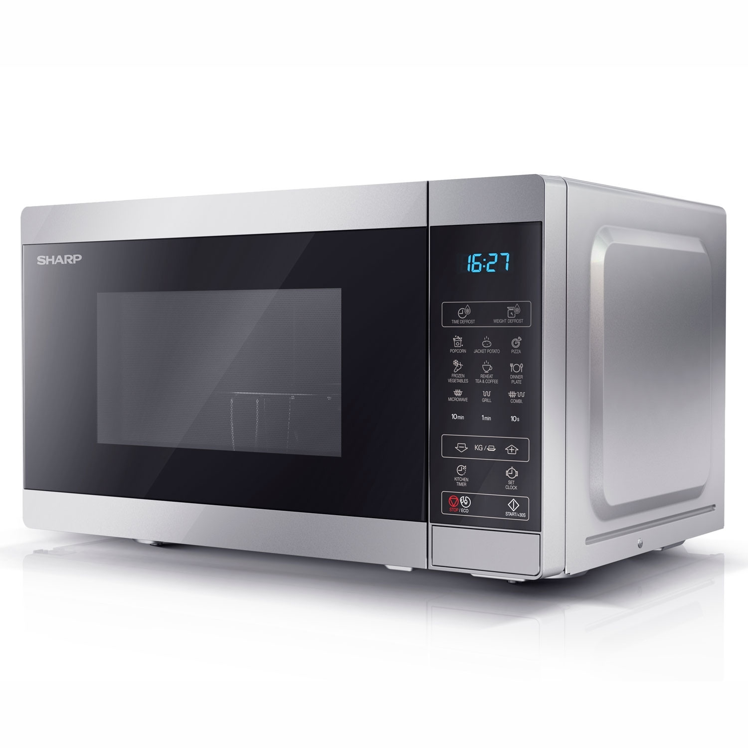 Mikrowelle 20l Digitalpanel 800W Silber