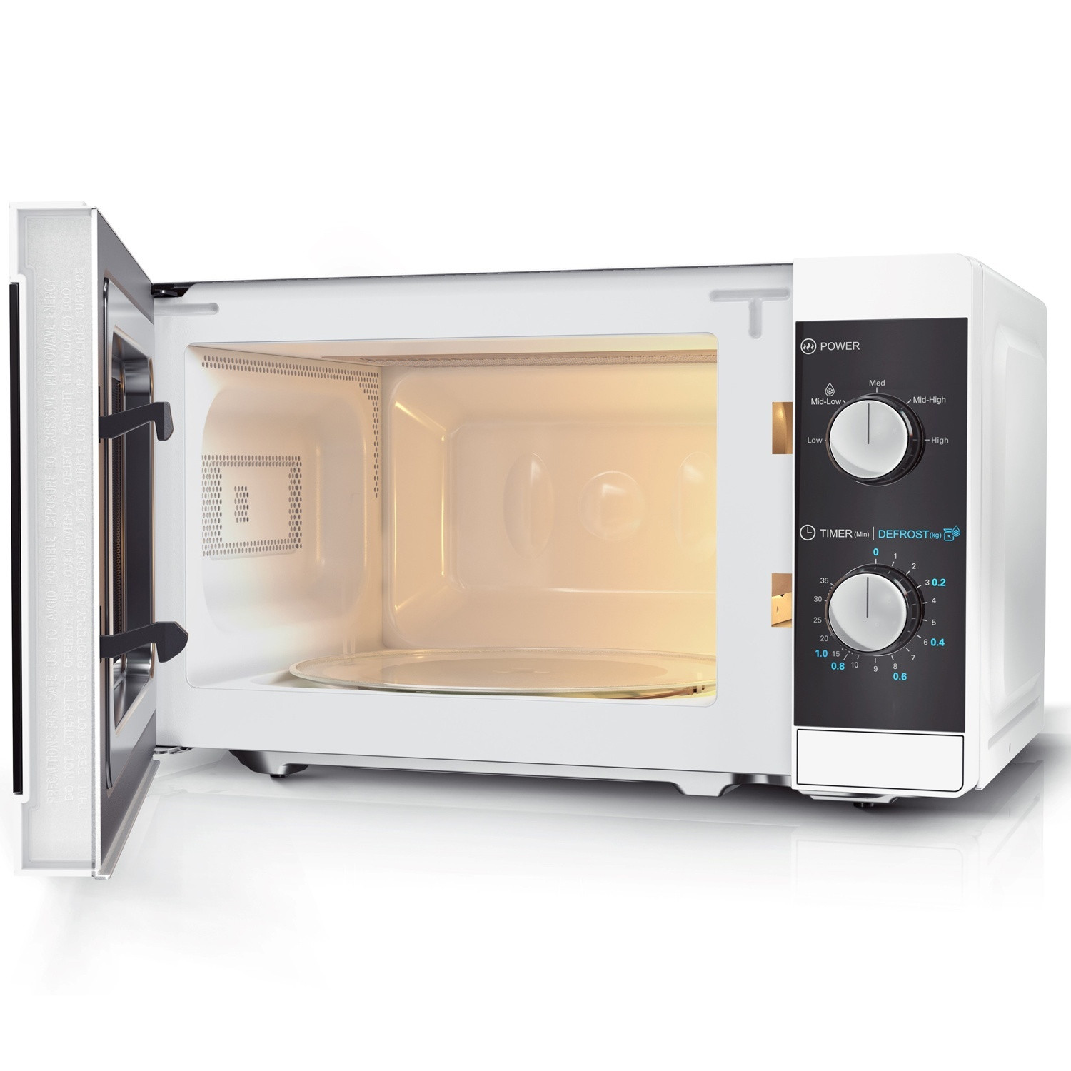 Microwave oven 20l Mechanical panel 800W White
