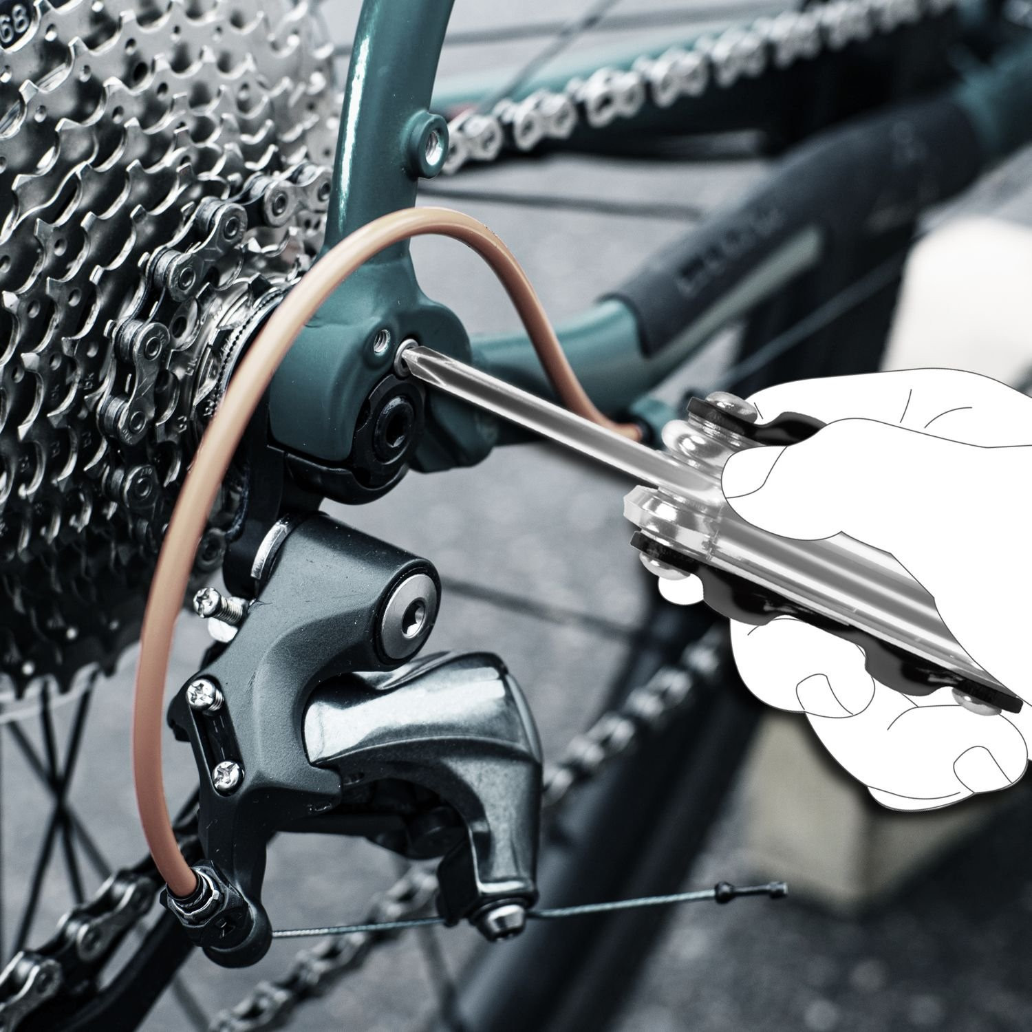 9-in-1 Mini multi-tool for bicycles