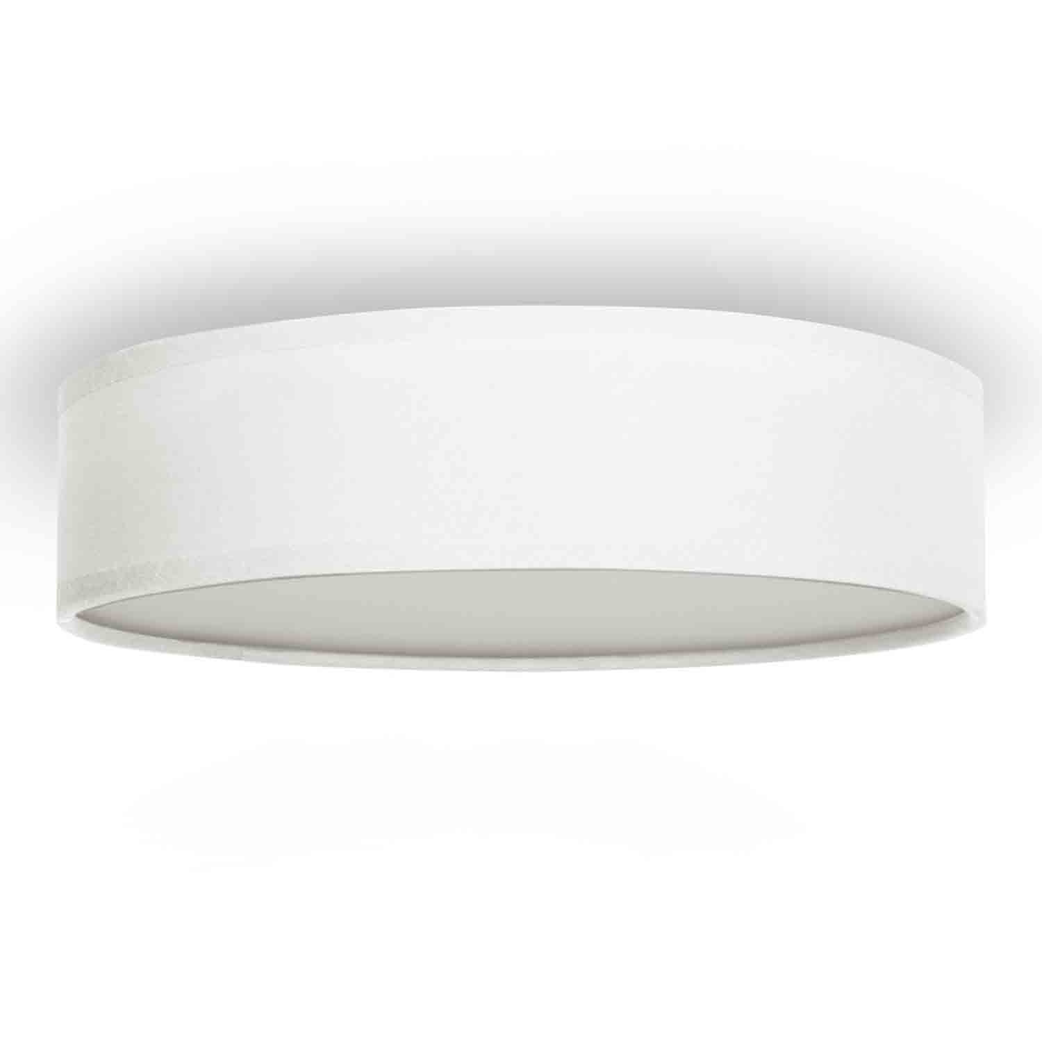 Plafonnier Textile Ø40cm Blanc
