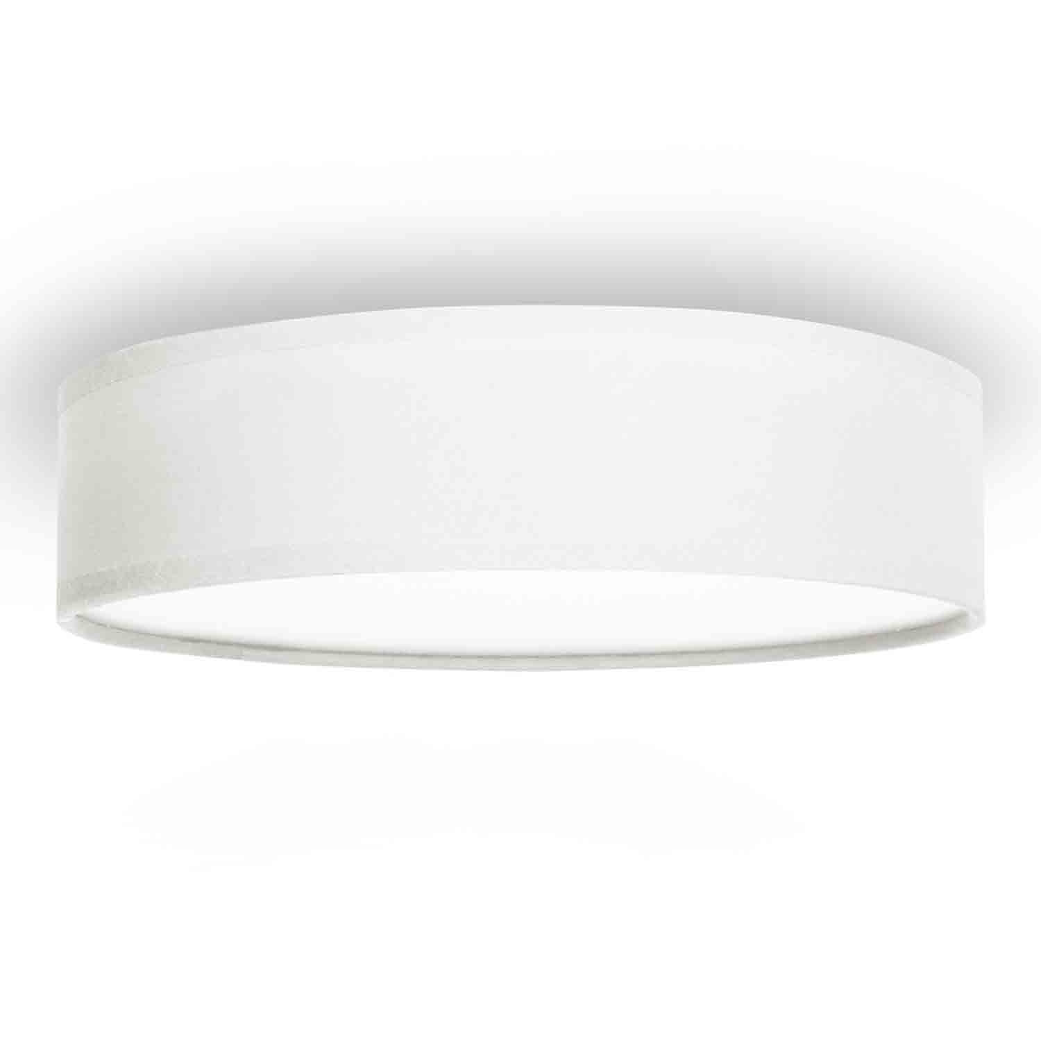 Plafonnier Textile Ø40cm Blanc
