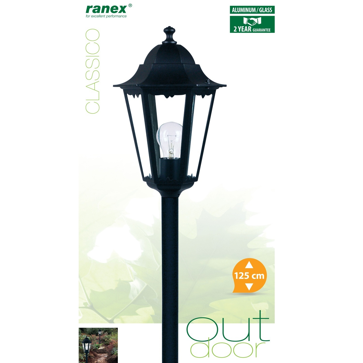 Classico Lamppost 230V 125cm