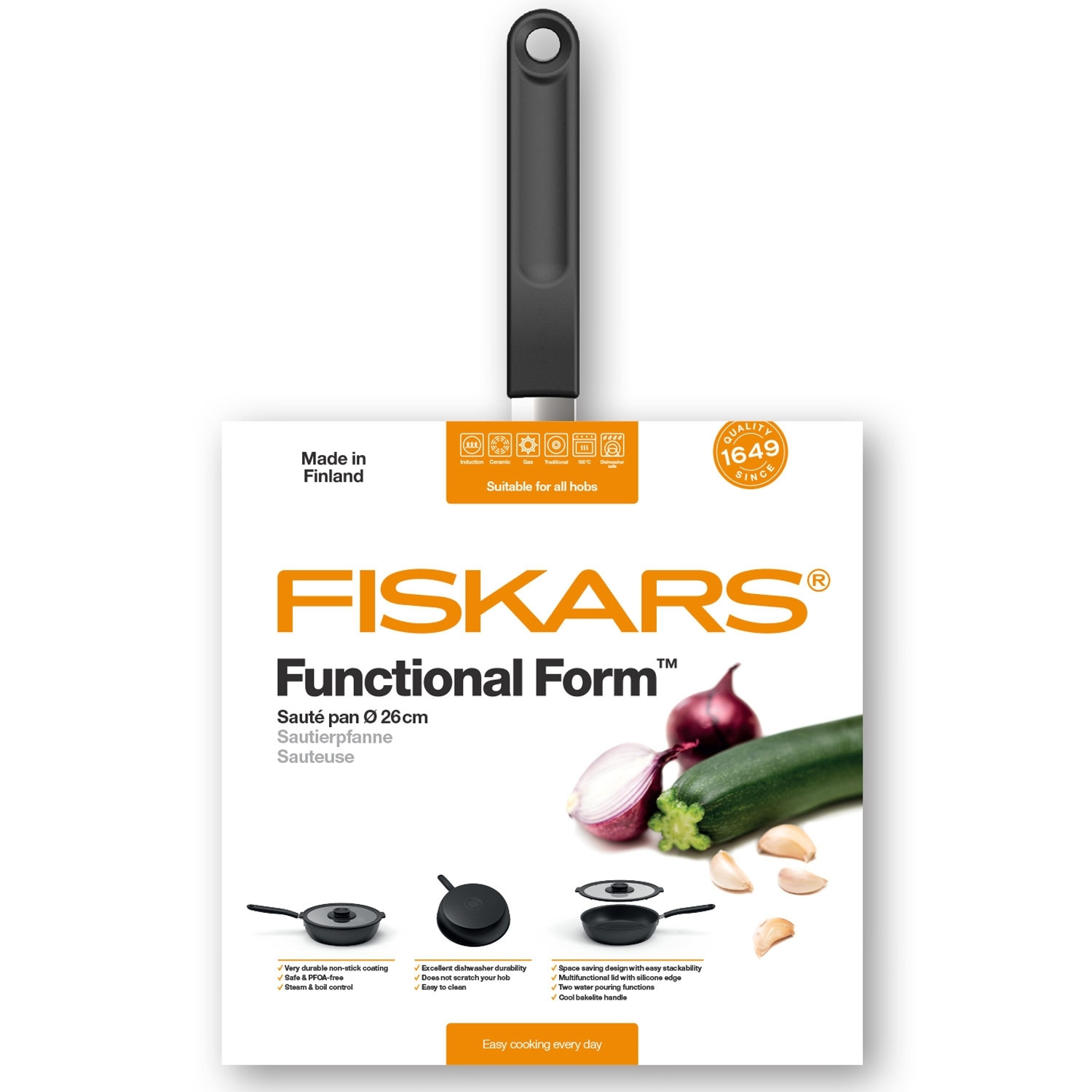Trekkerpan met Deksel Functionele Vorm 26cm