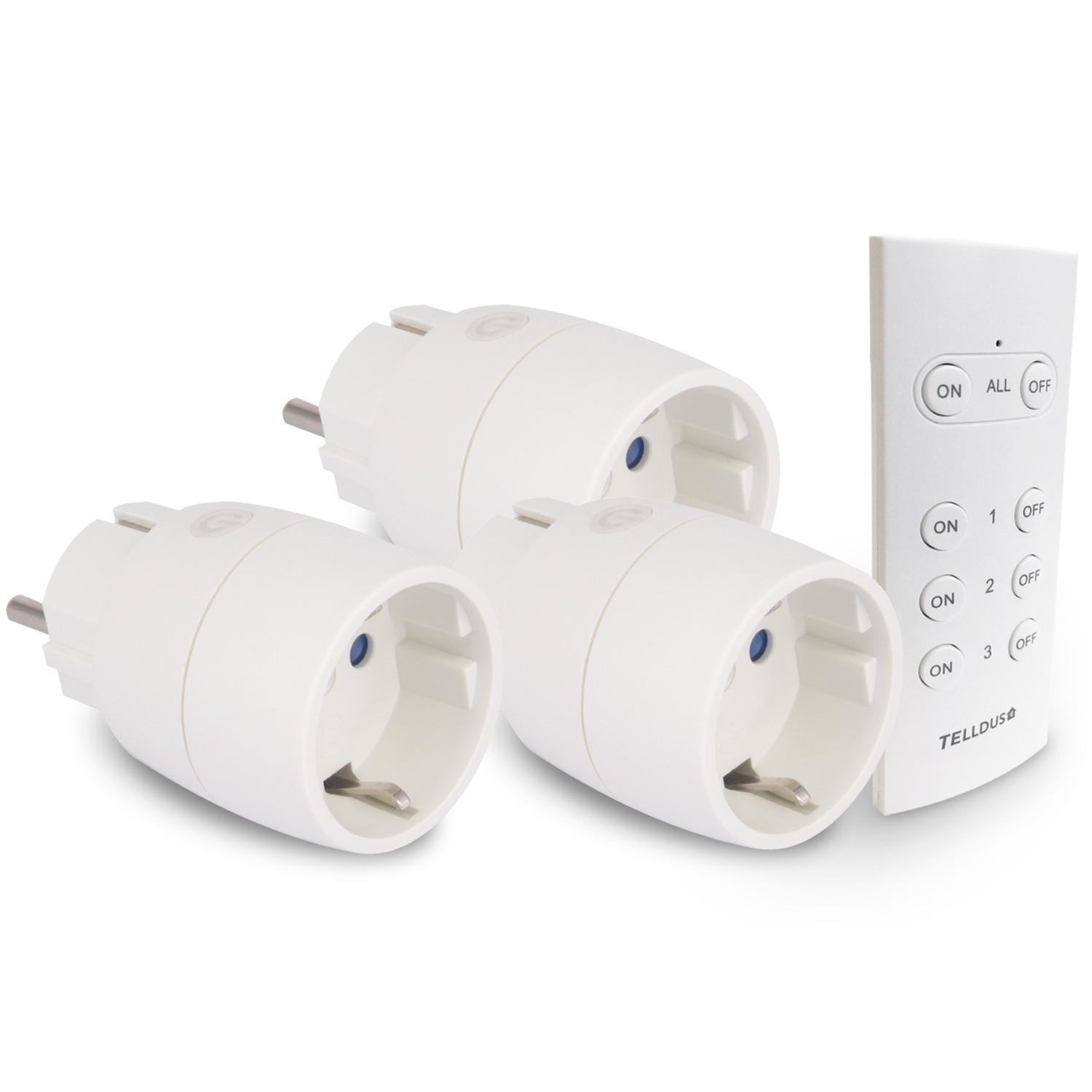 On/Off socket Slim 433 3-pack