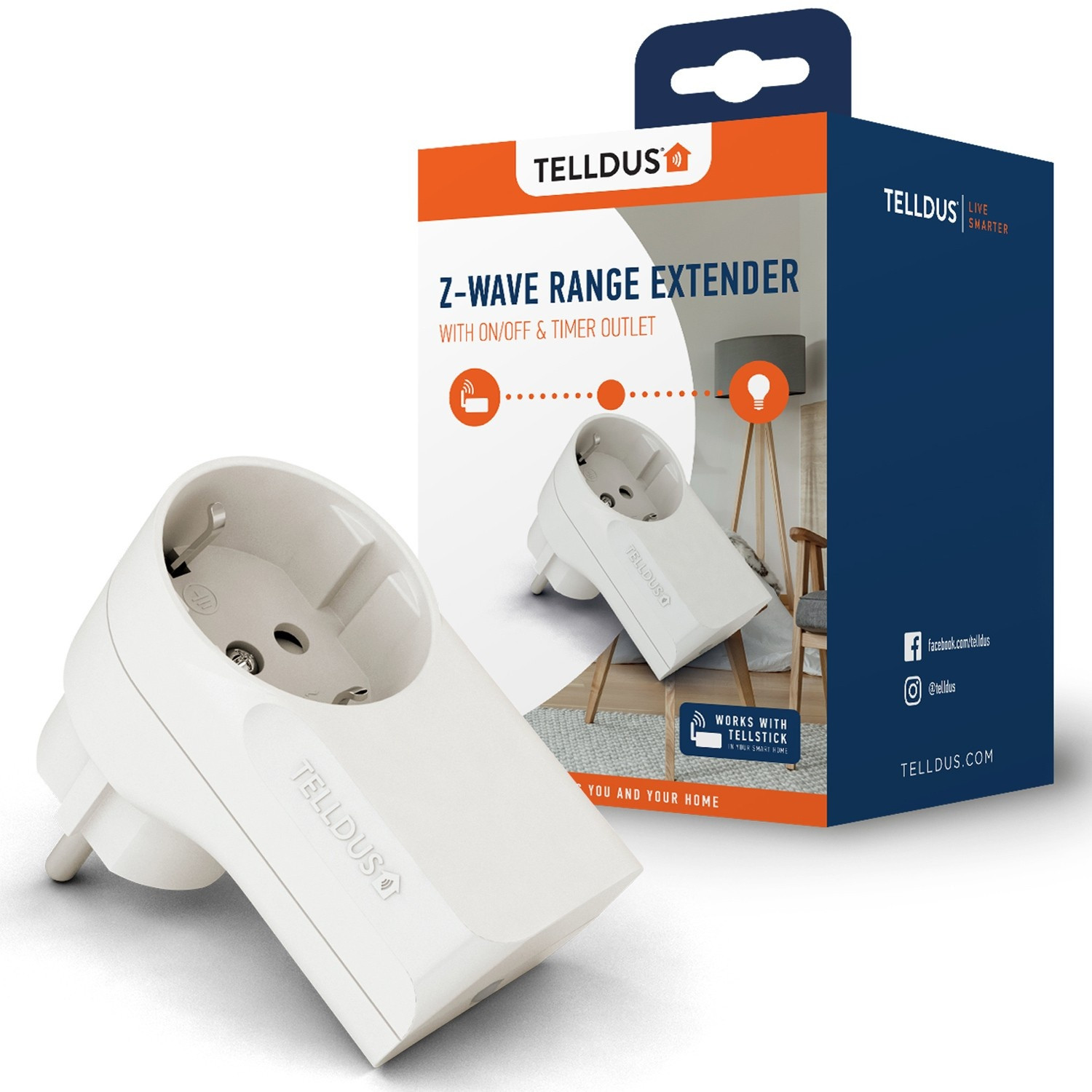 Soquete Z-Wave com extensor de alcance