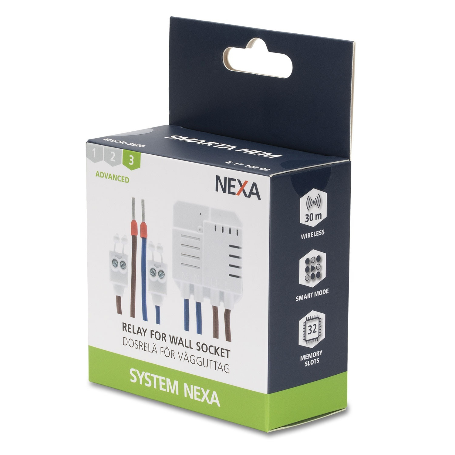 Tomada de parede com relé de dose MSOR-3500